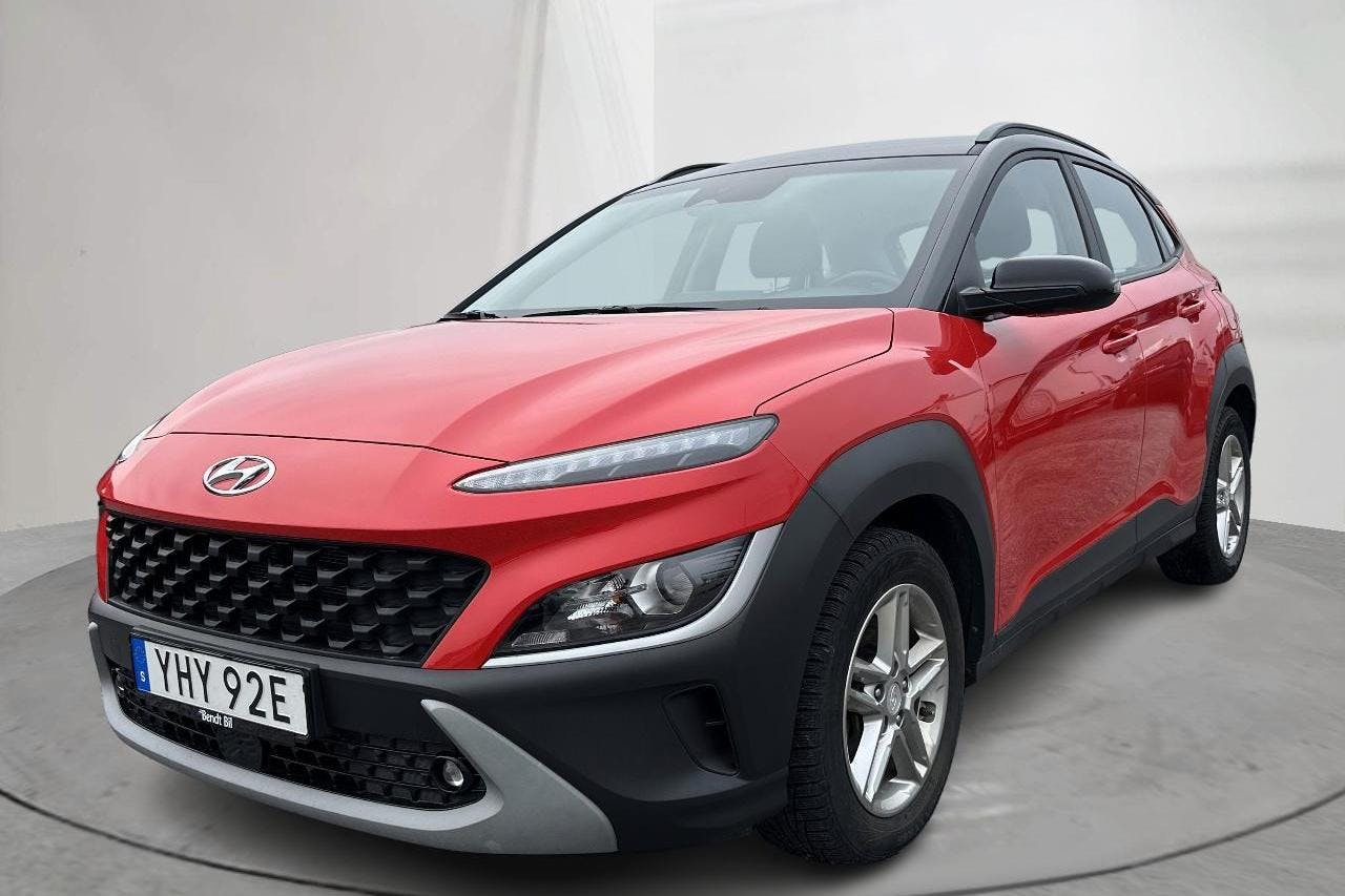 Hyundai Kona 1.6 GDI Hybrid (141hk) - 76 620 km - Automatic - red - 2021