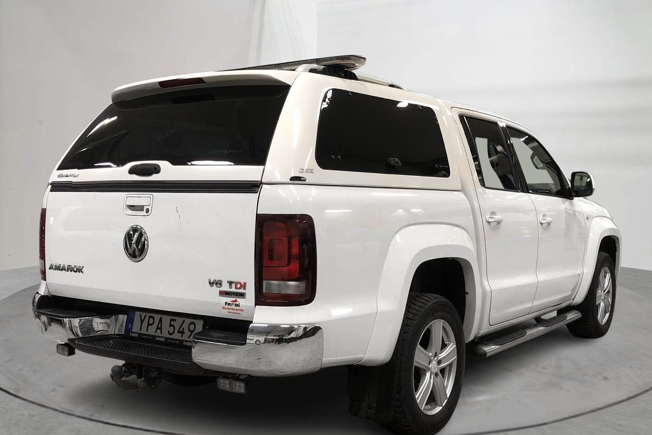 VW Amarok 3.0 TDI 4motion (224hk) - 43 424 mil - Automat - vit - 2018