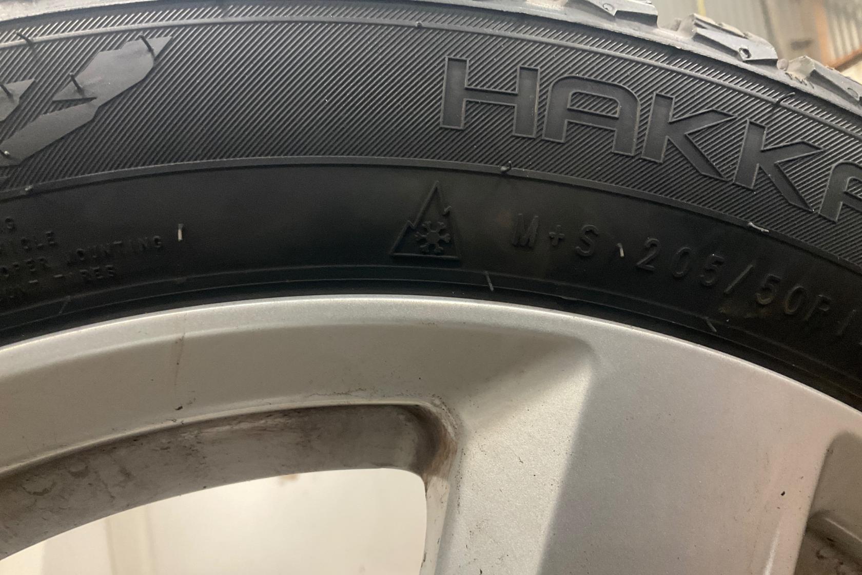 Vinterhjul (nr 120) NOKIAN HAKKAPELIITTA 9 205/50R17 - 0 km