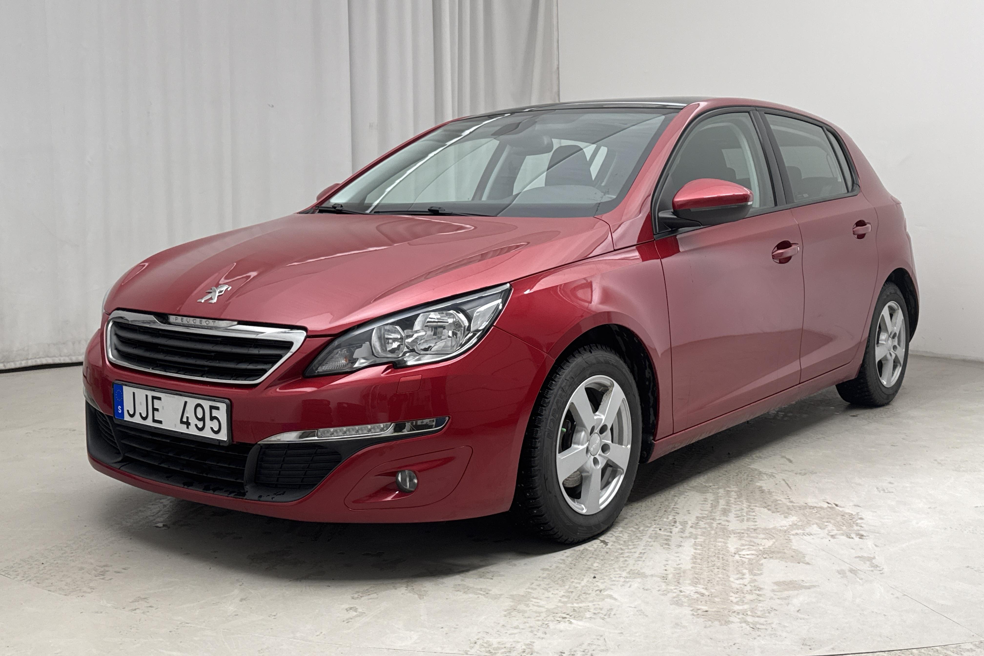 Peugeot 308 1.6 Turbo (125hk) - 77 250 km - Manualna - Dark Red - 2014