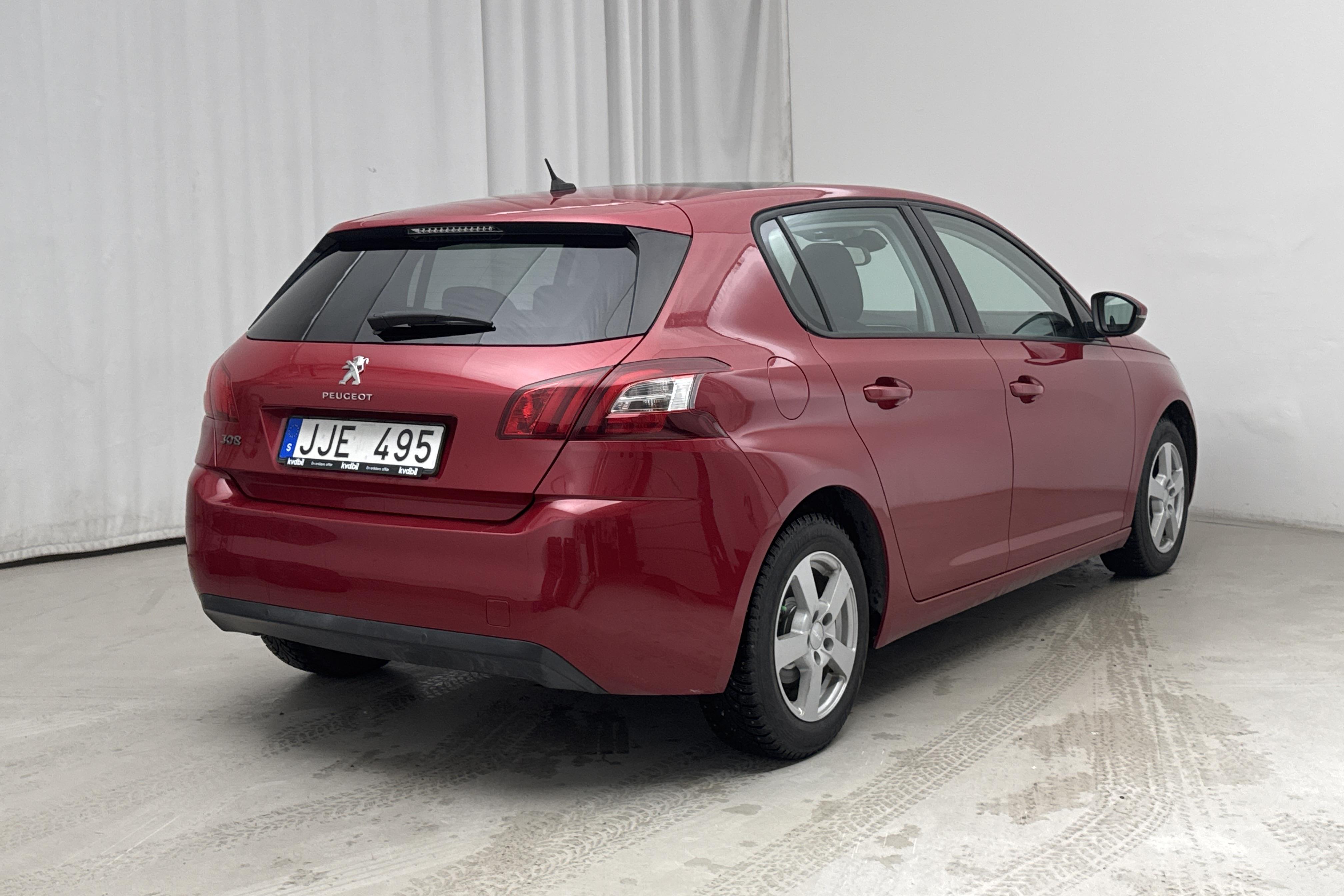 Peugeot 308 1.6 Turbo (125hk) - 77 250 km - Manualna - Dark Red - 2014