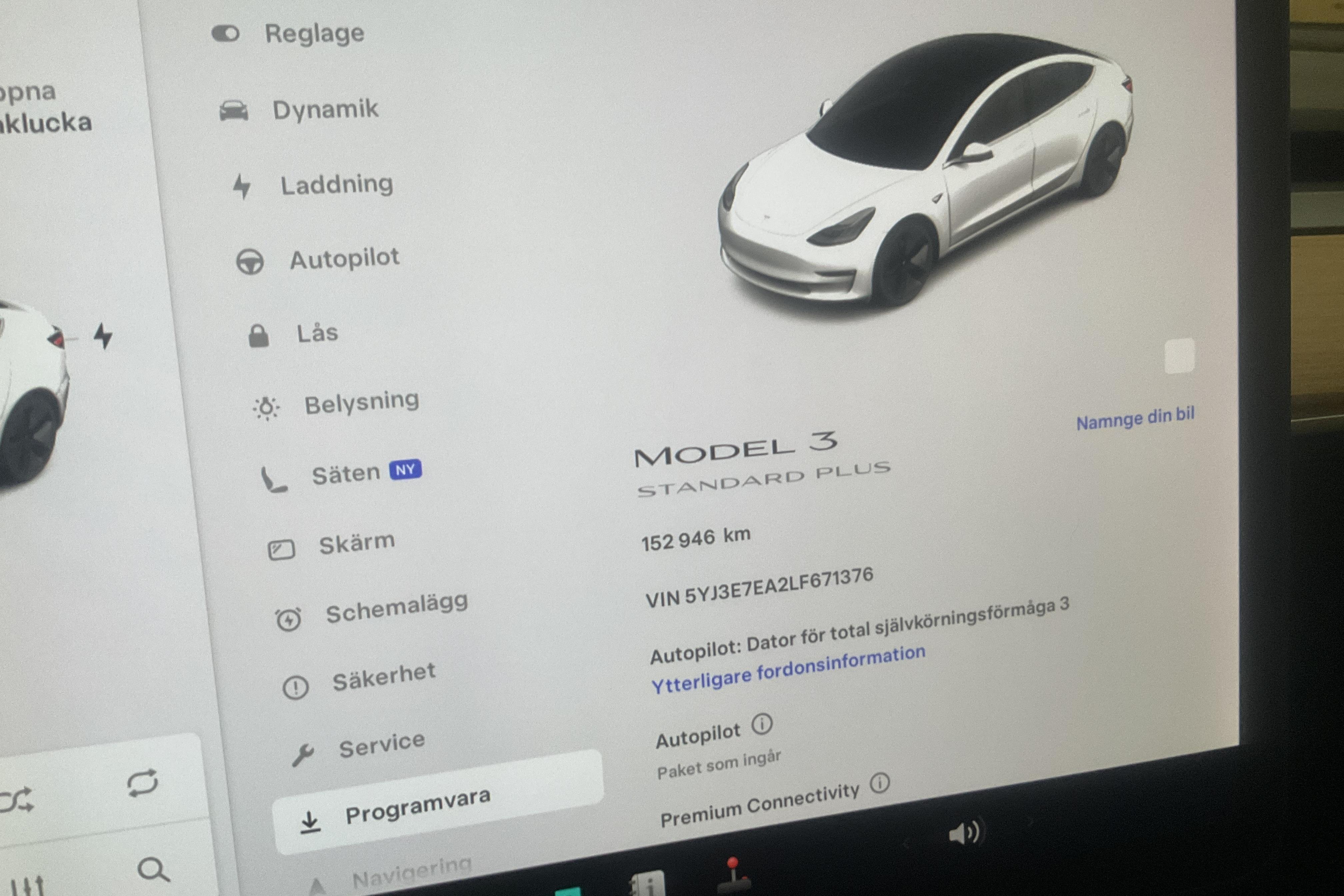 Tesla Model 3 Standard Range RWD - 152 940 km - Automaattinen - valkoinen - 2020