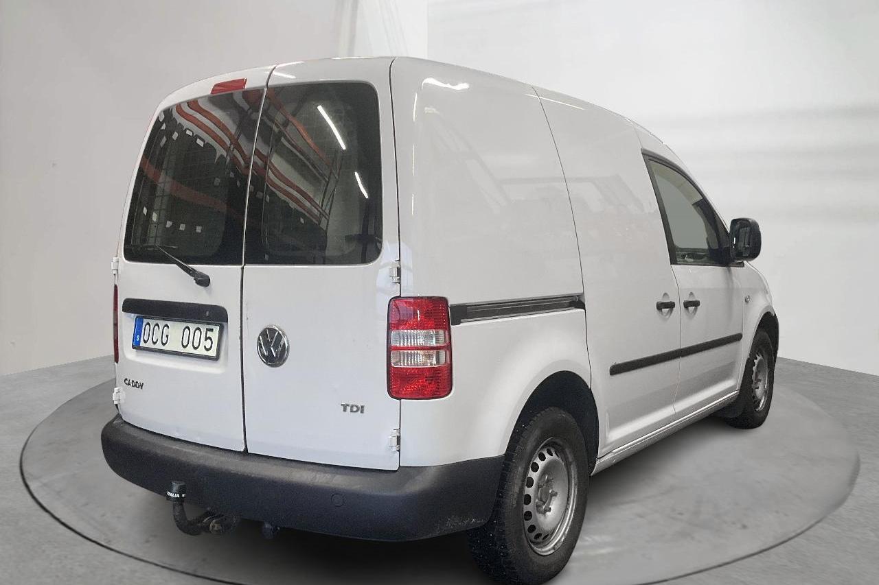 VW Caddy 1.6 TDI Skåp (75hk) - 146 370 km - Käsitsi - valge - 2014