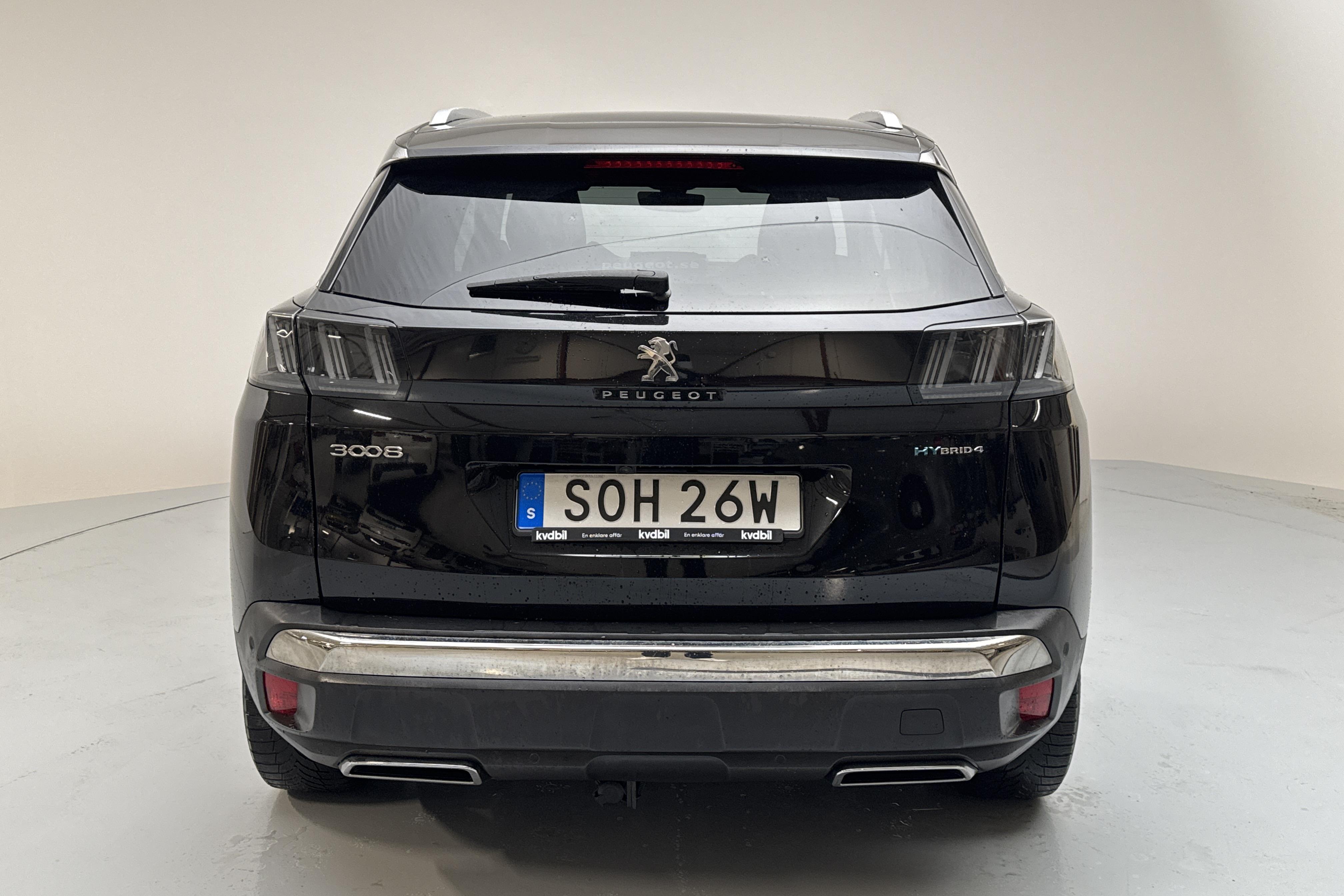 Peugeot 3008 1.6 Plug-in Hybrid 4 (300hk) - 56 770 km - Automatic - black - 2021