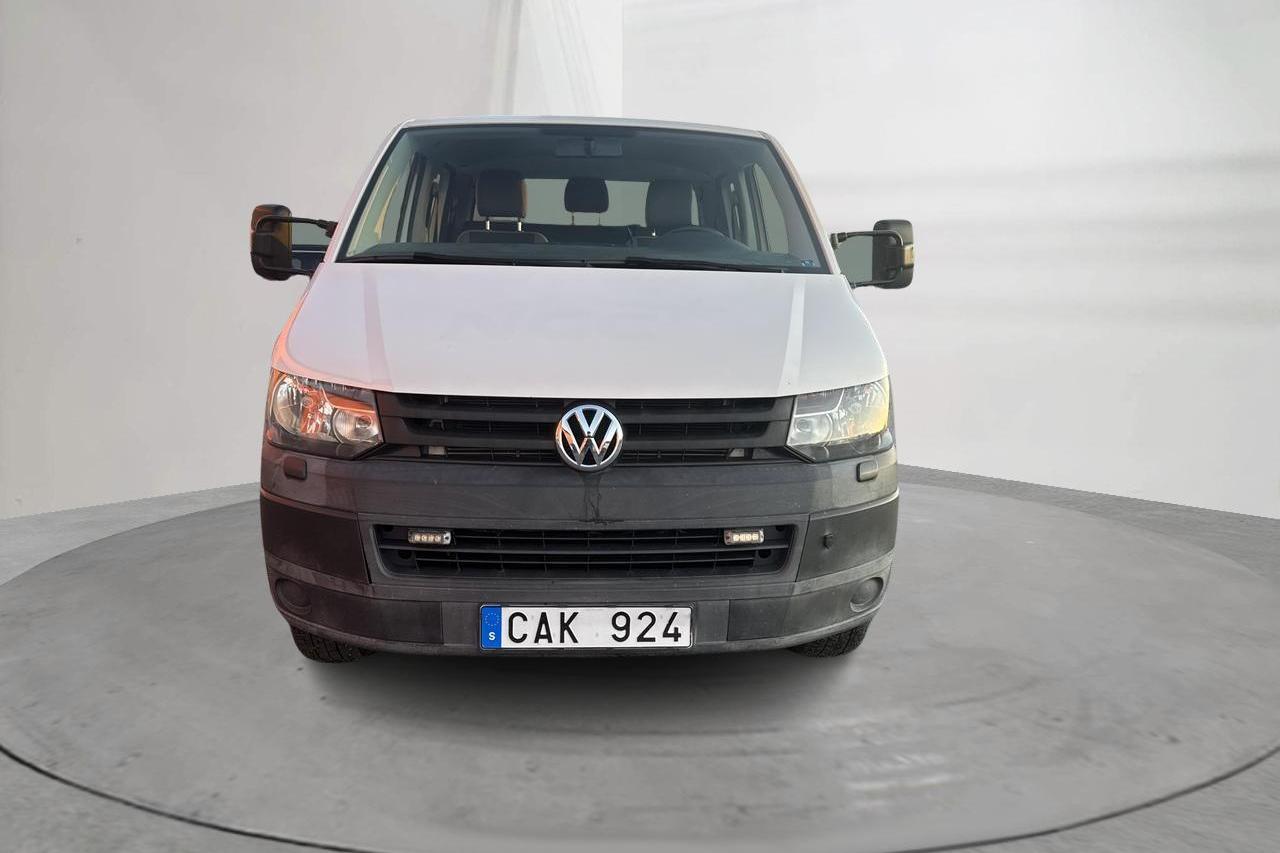 VW Transporter T5 2.0 TDI Pickup (140hk) - 72 400 km - Automatic - white - 2014