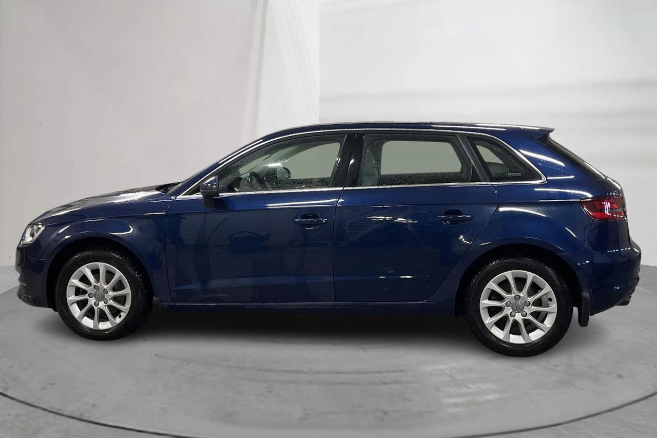 Audi A3 2.0 TDI Sportback (150hk) - 123 050 km - Automatyczna - niebieski - 2013