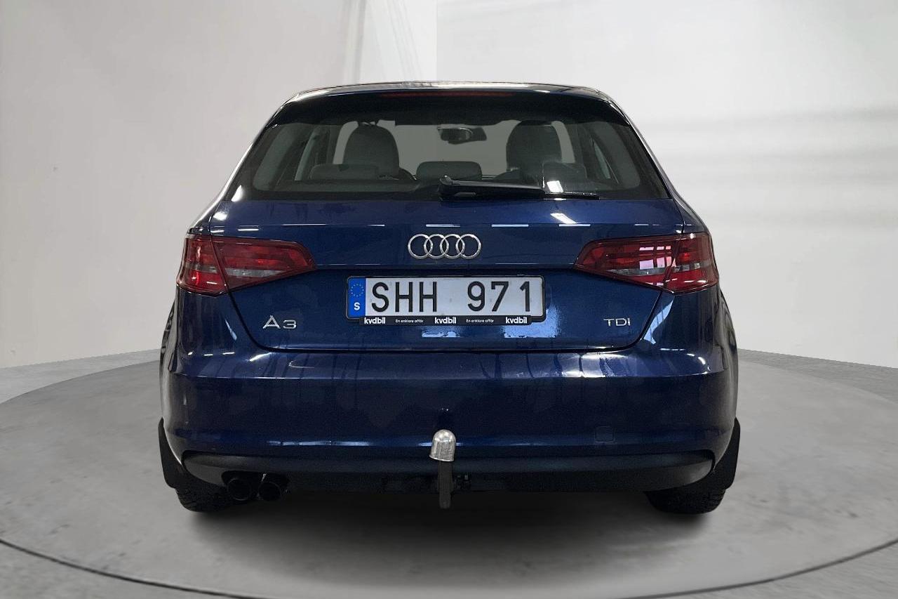 Audi A3 2.0 TDI Sportback (150hk) - 123 050 km - Automatyczna - niebieski - 2013