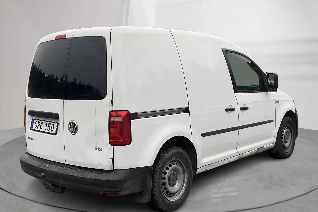 VW Caddy 1.6 TDI Skåp (102hk) - 8 659 mil - Automat - vit - 2016