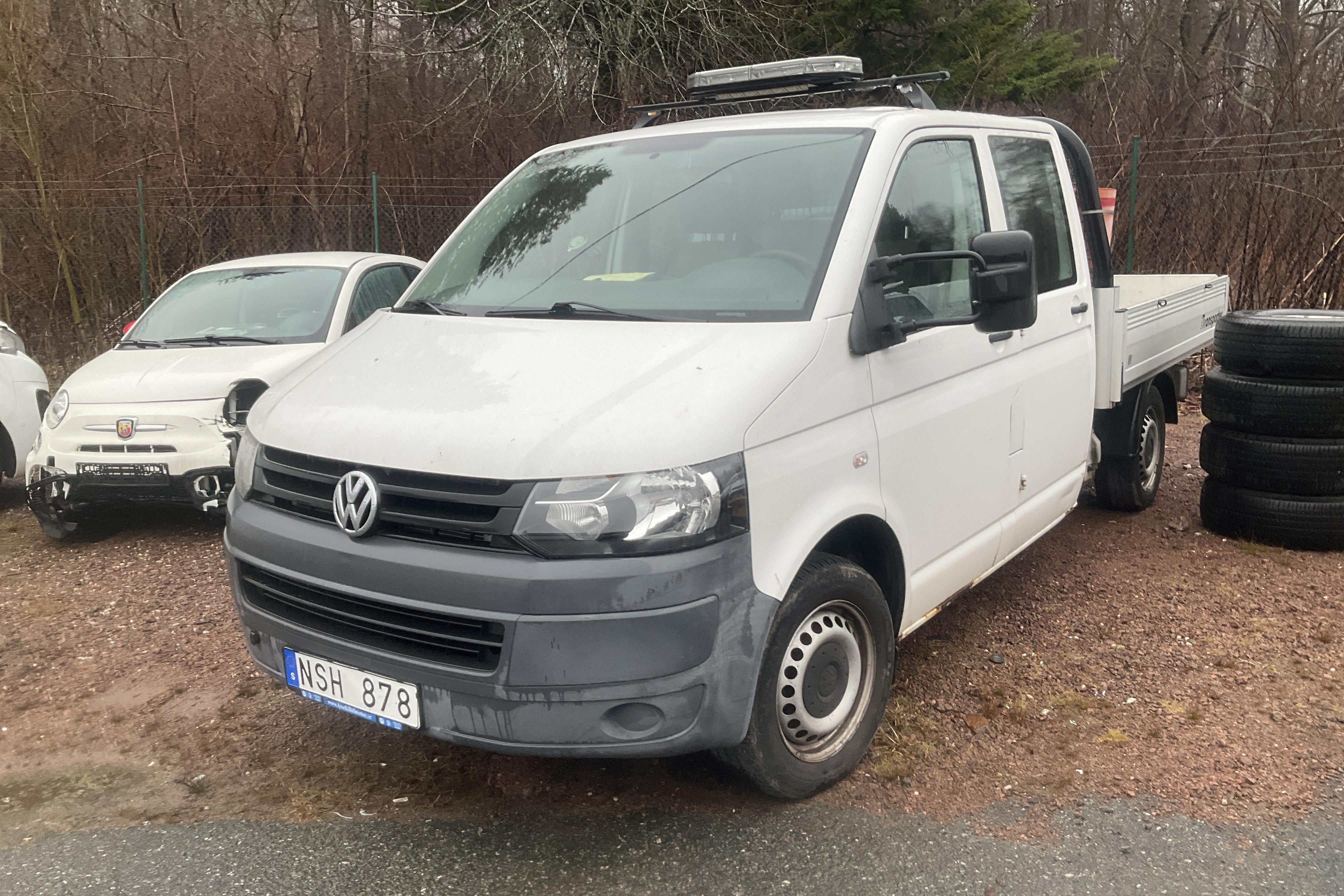 VW Transporter T5 2.0 TDI Pickup 4MOTION (140hk) - 14 066 mil - Manuell - vit - 2010