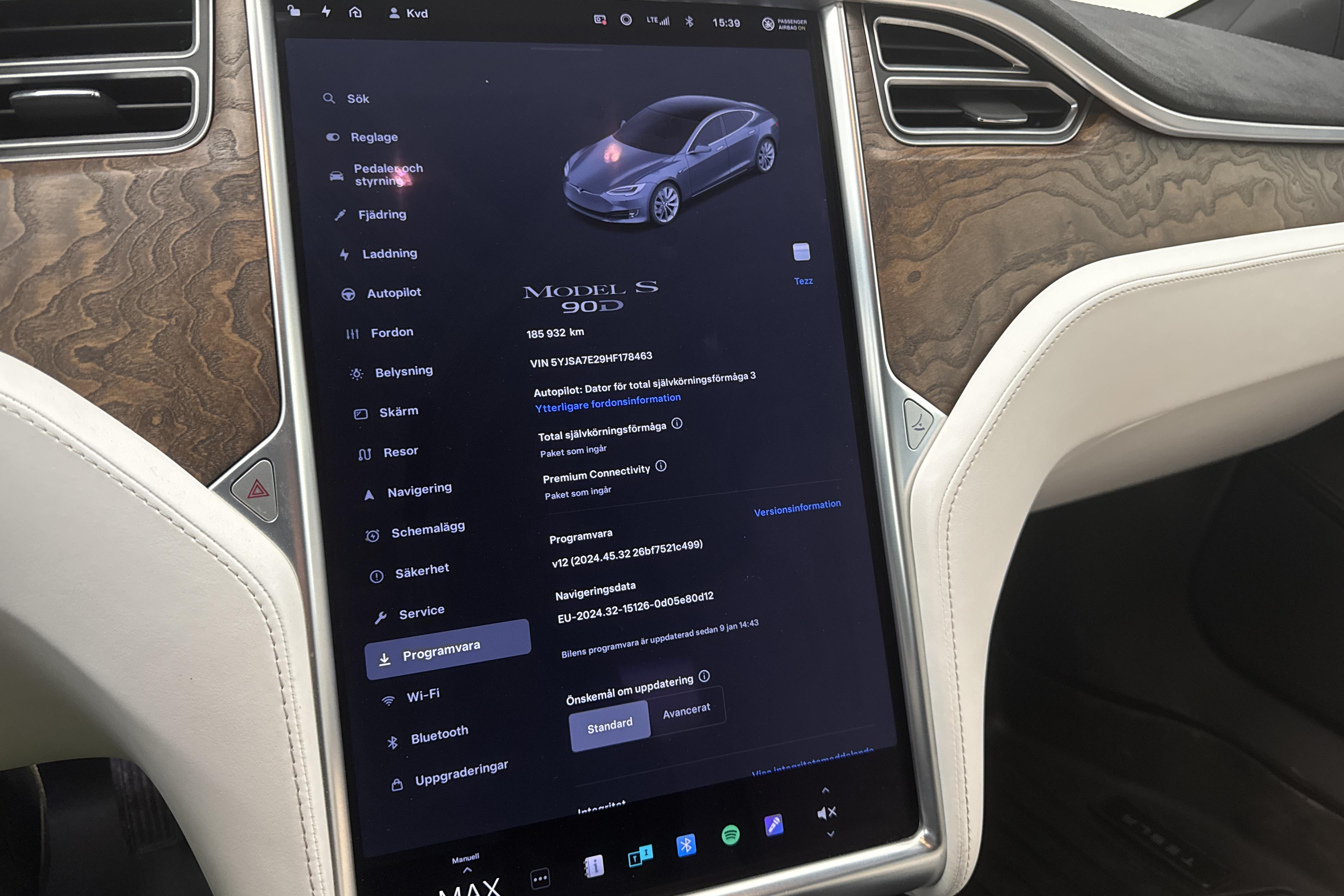 Tesla Model S 90D - 18 594 mil - Automat - grå - 2017