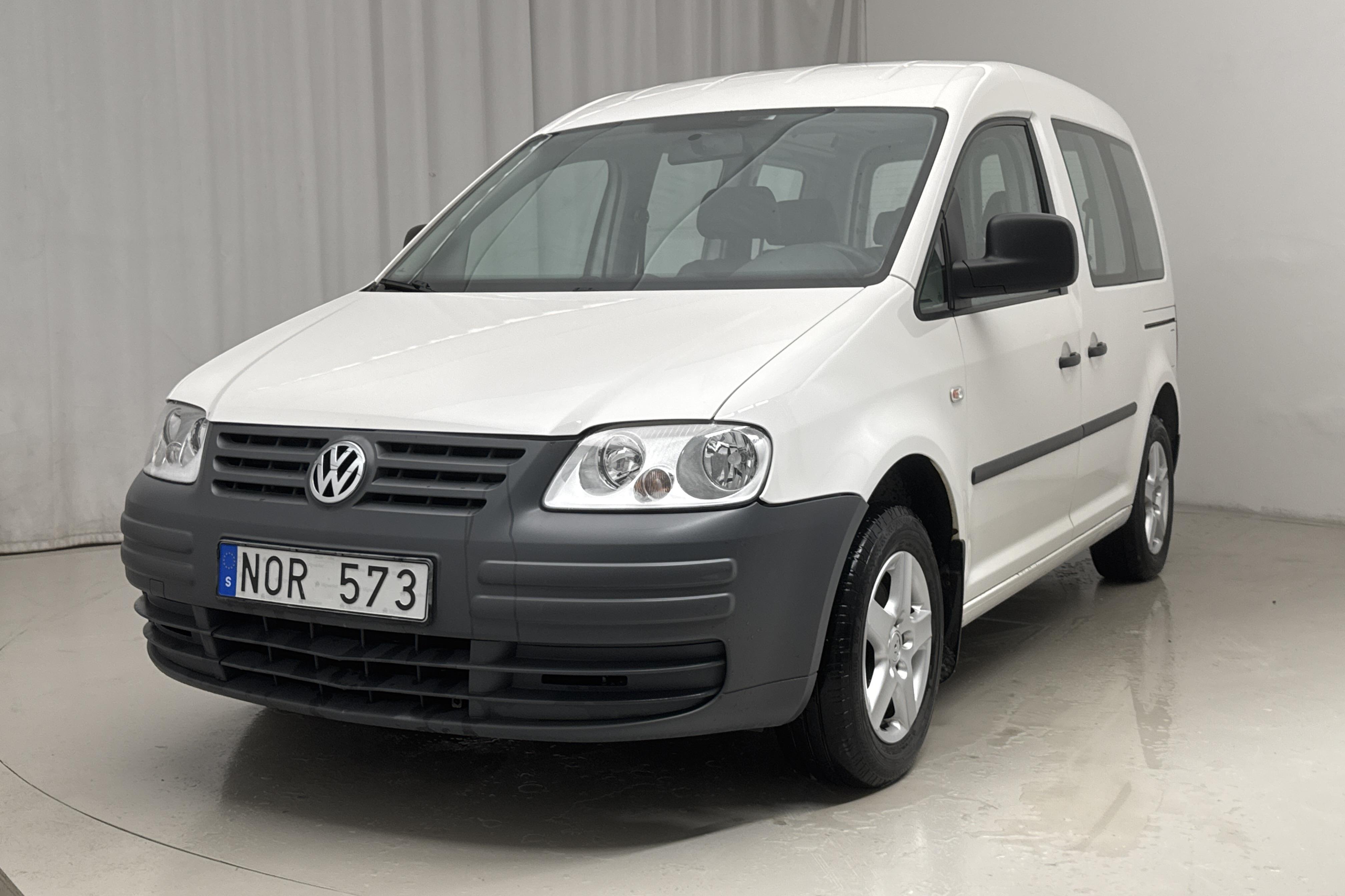 VW Caddy Life 2.0 EcoFuel (109hk) - 122 340 km - Manuaalinen - valkoinen - 2008