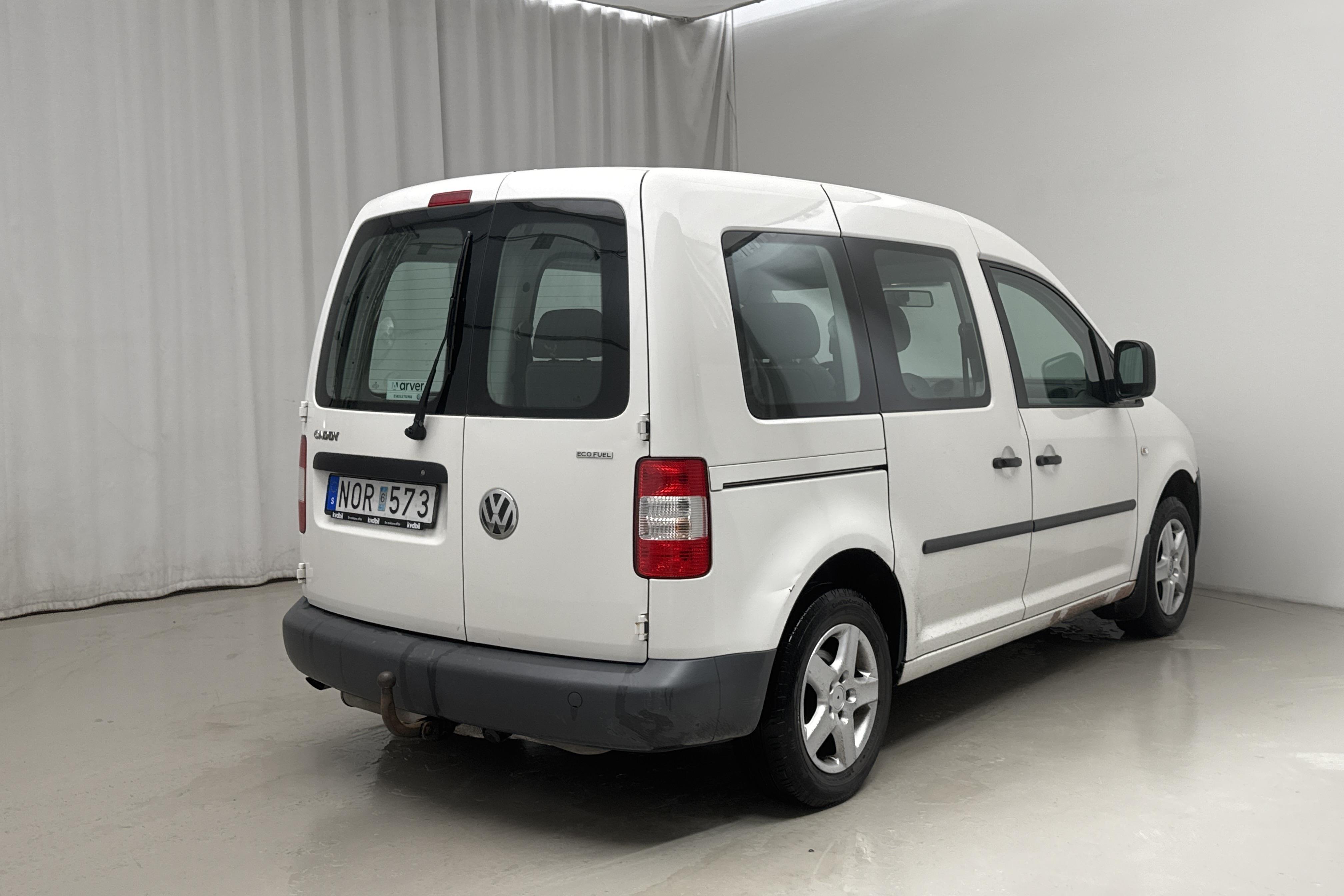 VW Caddy Life 2.0 EcoFuel (109hk) - 122 340 km - Manuaalinen - valkoinen - 2008