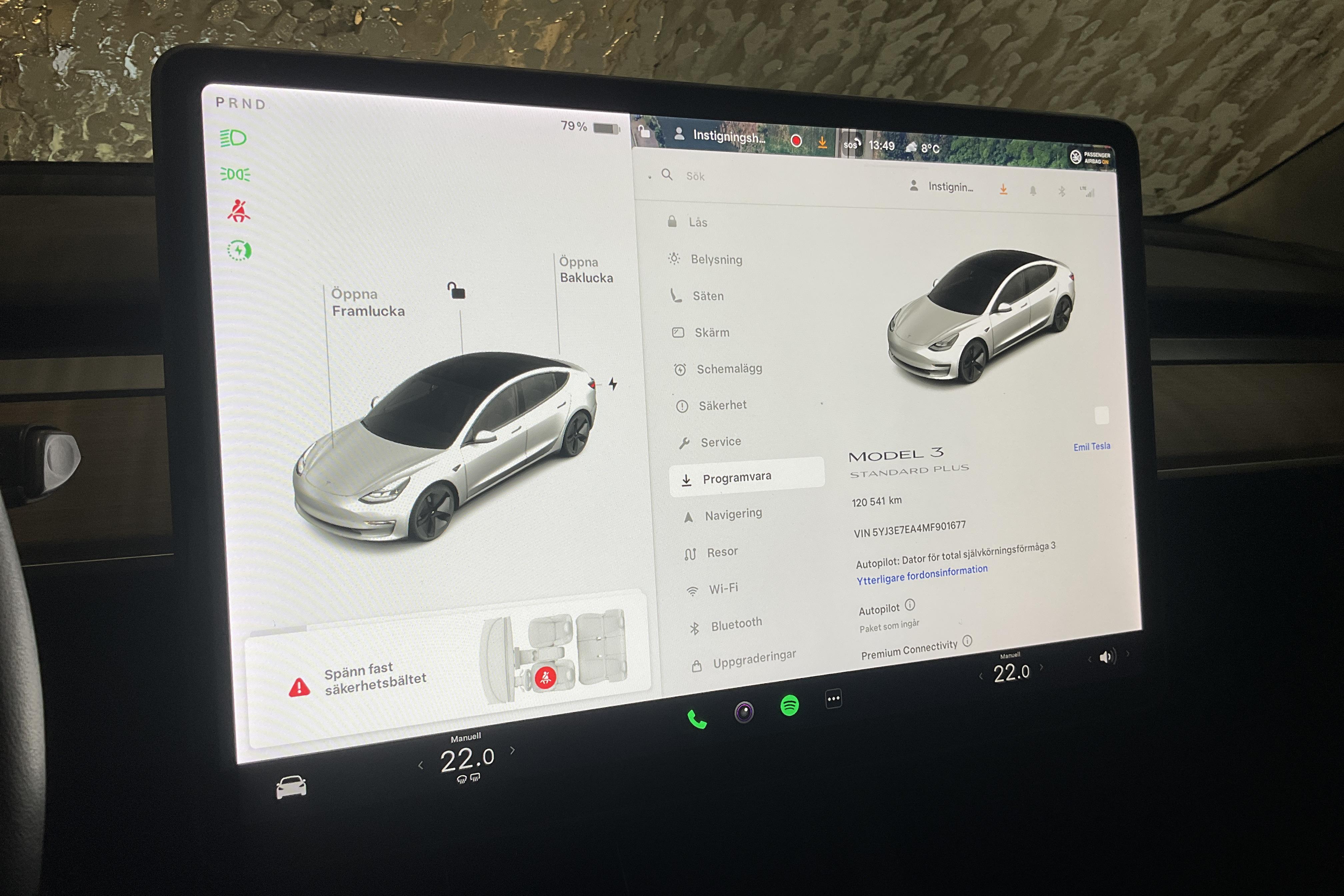 Tesla Model 3 Standard Range RWD - 120 540 km - Automaattinen - valkoinen - 2021