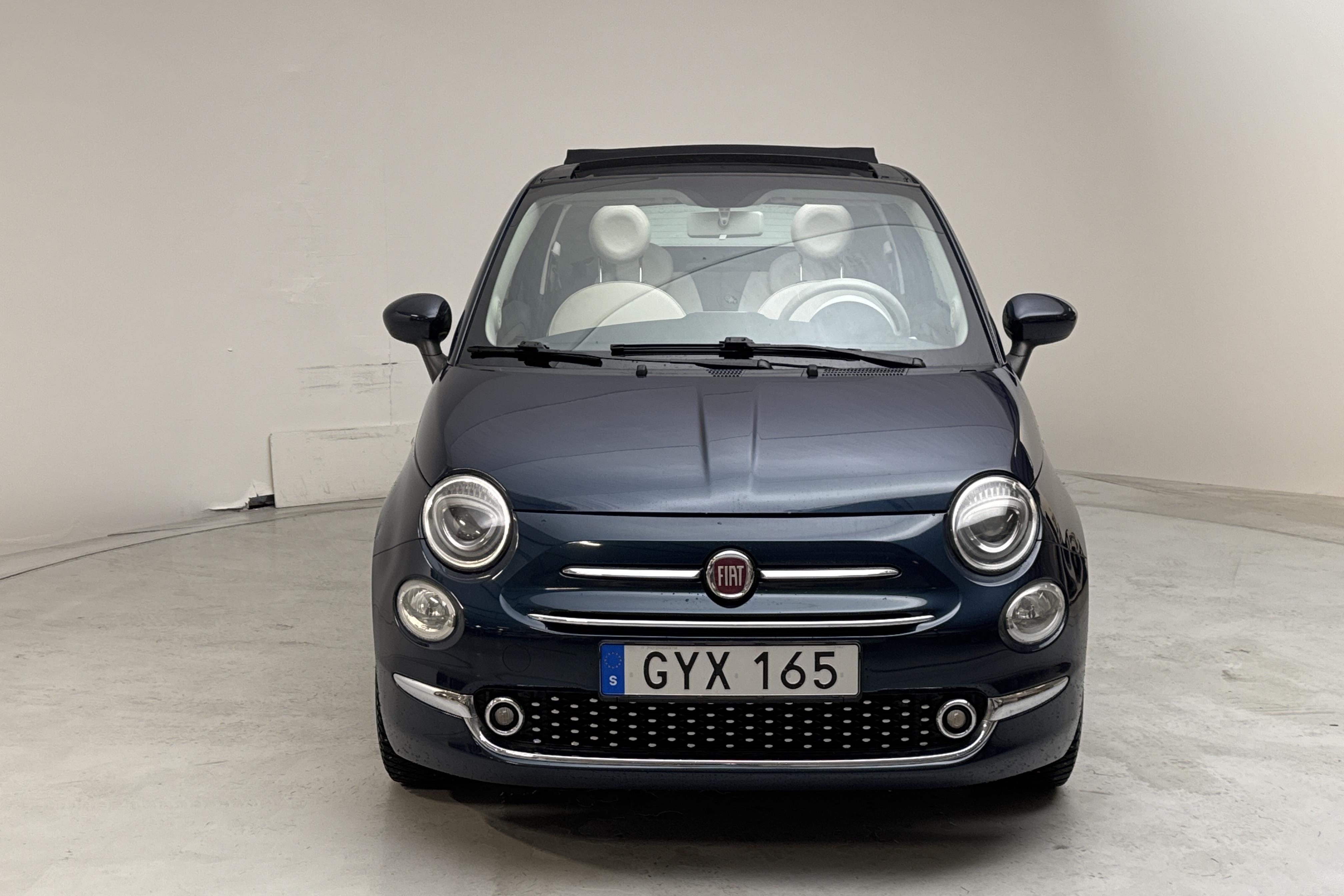 Fiat 500C 1.2 (69hk) - 5 879 mil - Manuell - blå - 2017