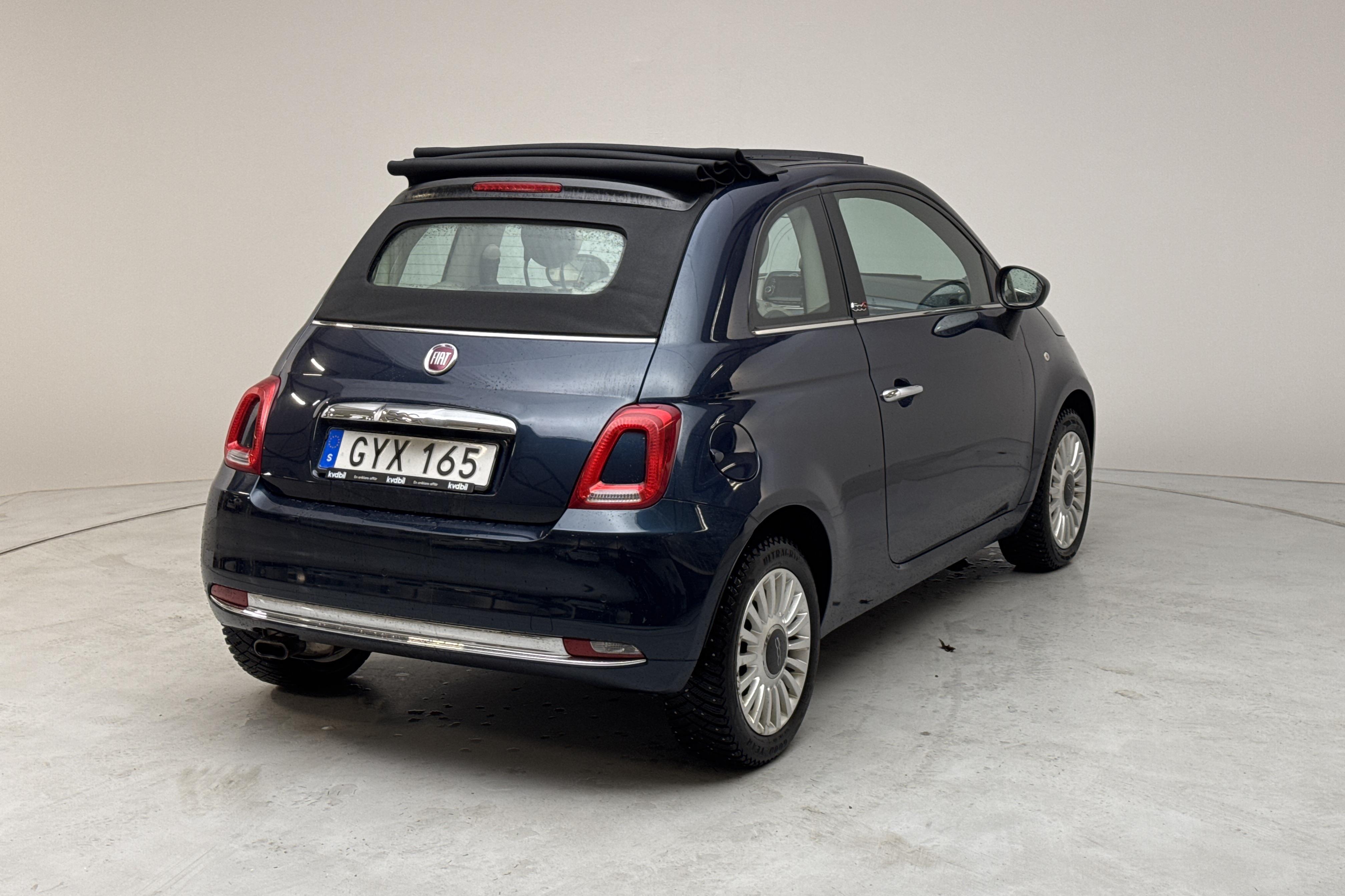 Fiat 500C 1.2 (69hk) - 5 879 mil - Manuell - blå - 2017