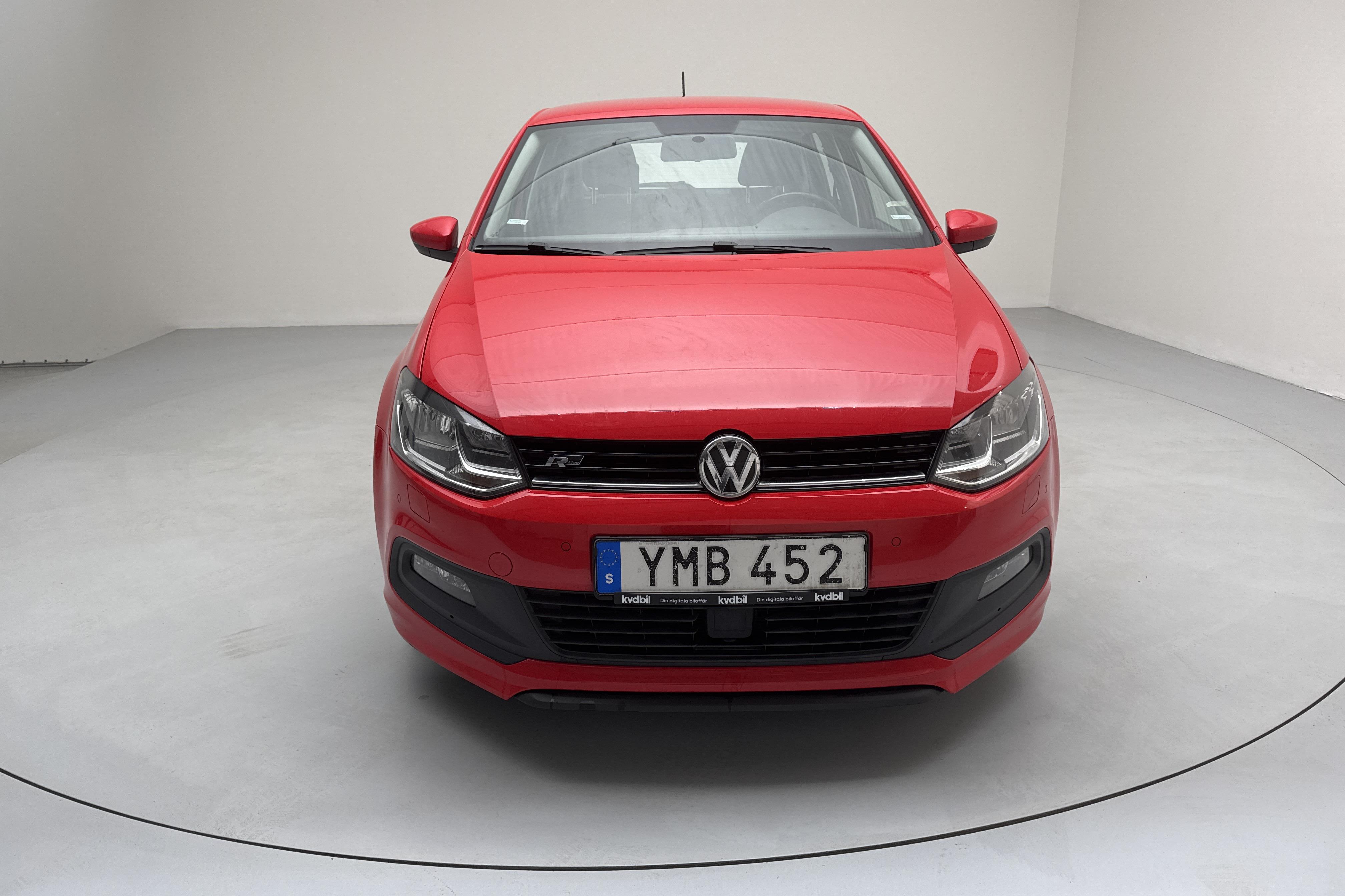 VW Polo 1.2 TSI 5dr (90hk) - 104 420 km - Manual - red - 2017