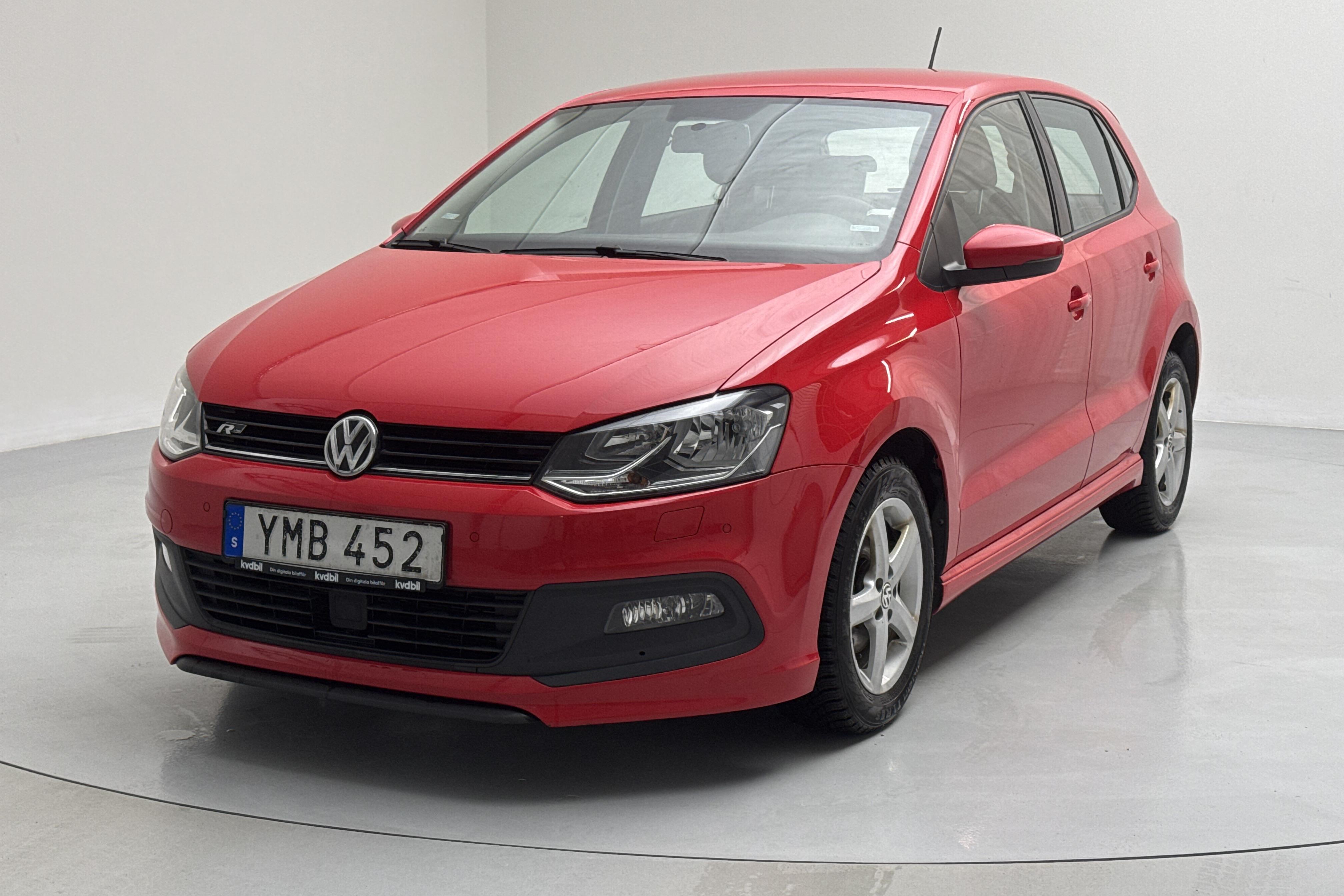 VW Polo 1.2 TSI 5dr (90hk) - 104 420 km - Manual - red - 2017