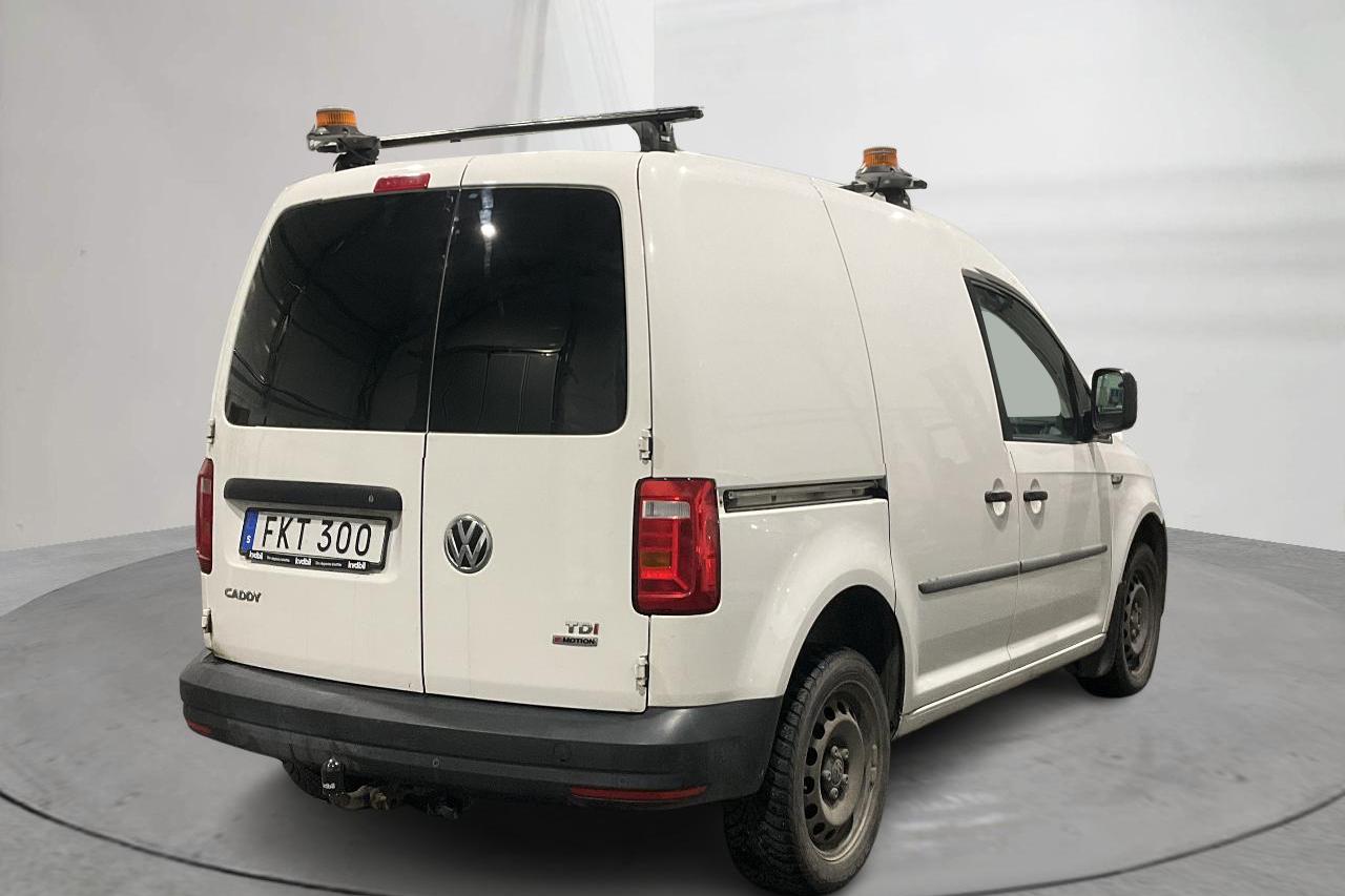 VW Caddy 2.0 TDI Skåp 4MOTION (122hk) - 13 642 mil - Manuell - vit - 2018