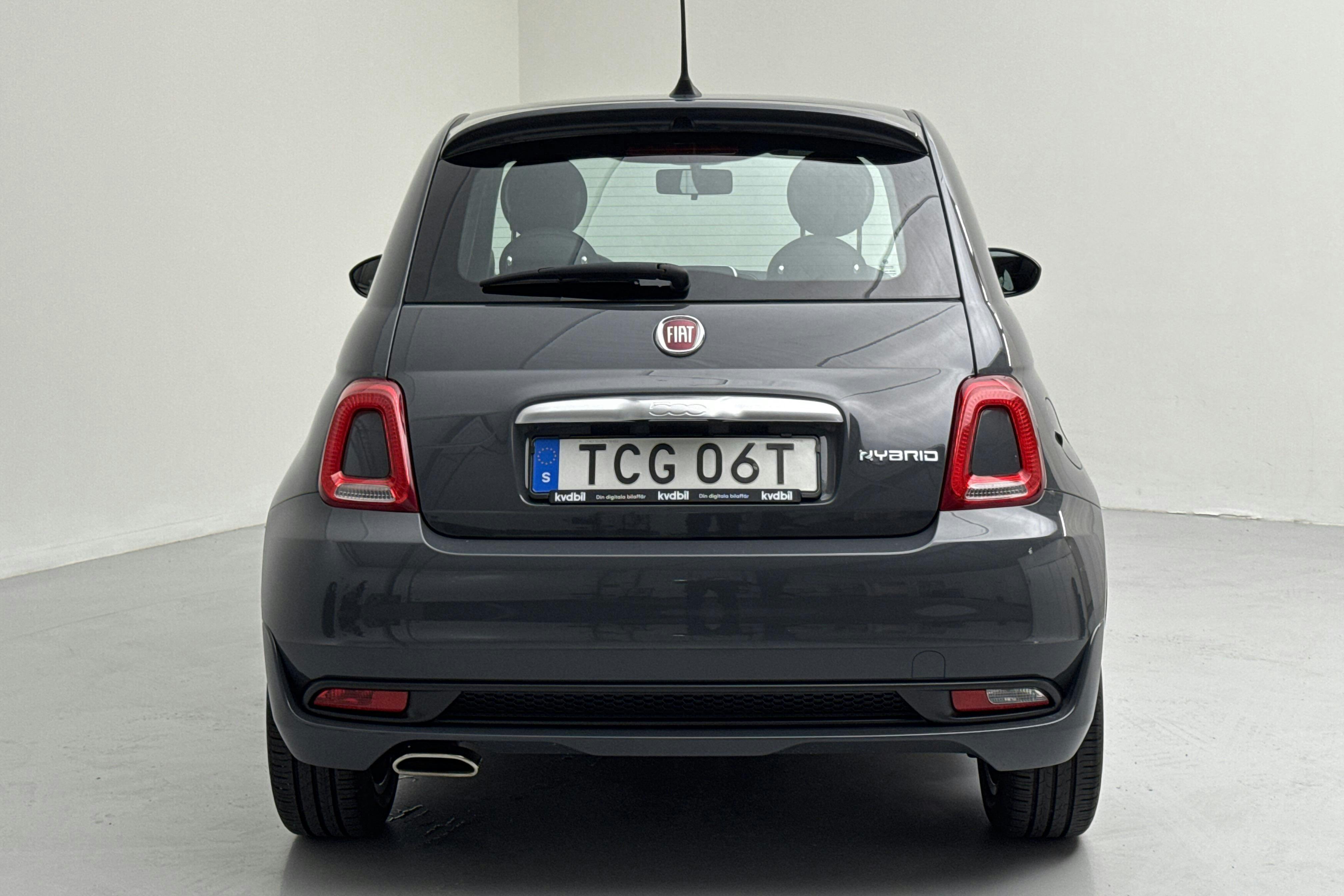 Fiat 500 Hybrid (70hk) - 20 030 km - Manual - gray - 2022