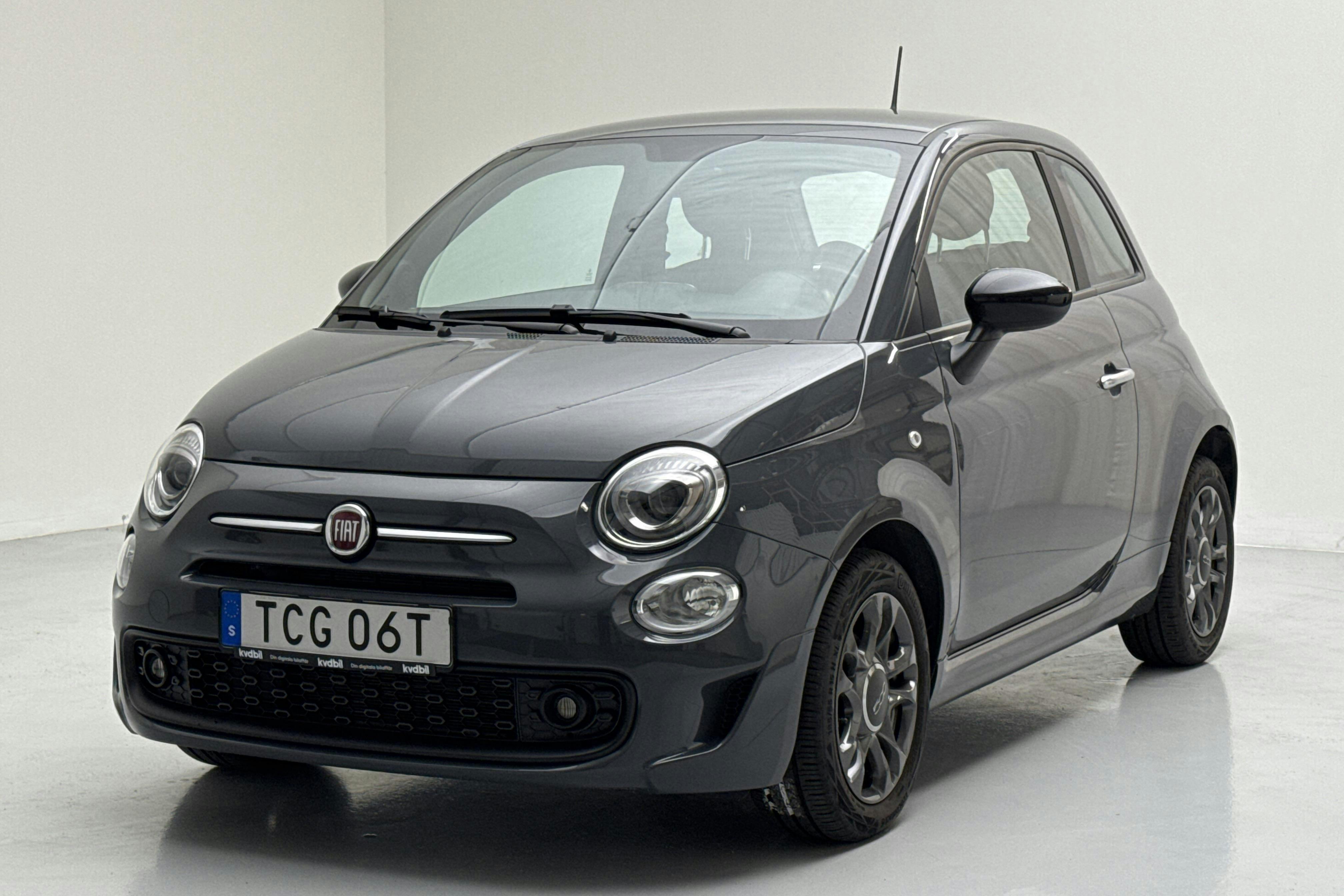 Fiat 500 Hybrid (70hk) - 2 003 mil - Manuell - grå - 2022