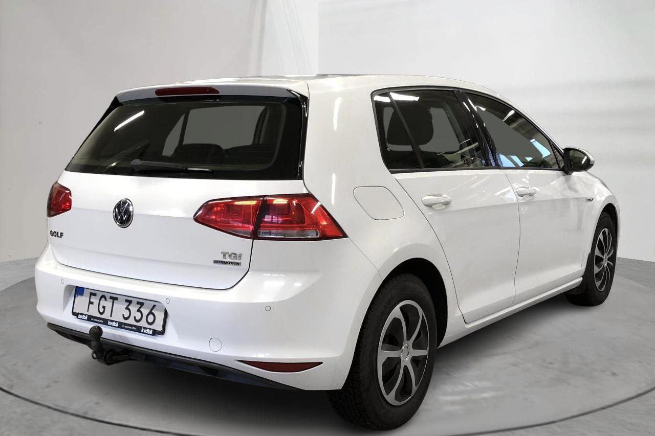 VW Golf VII 1.4 TGI 5dr (110hk) - 15 348 mil - Automat - vit - 2014