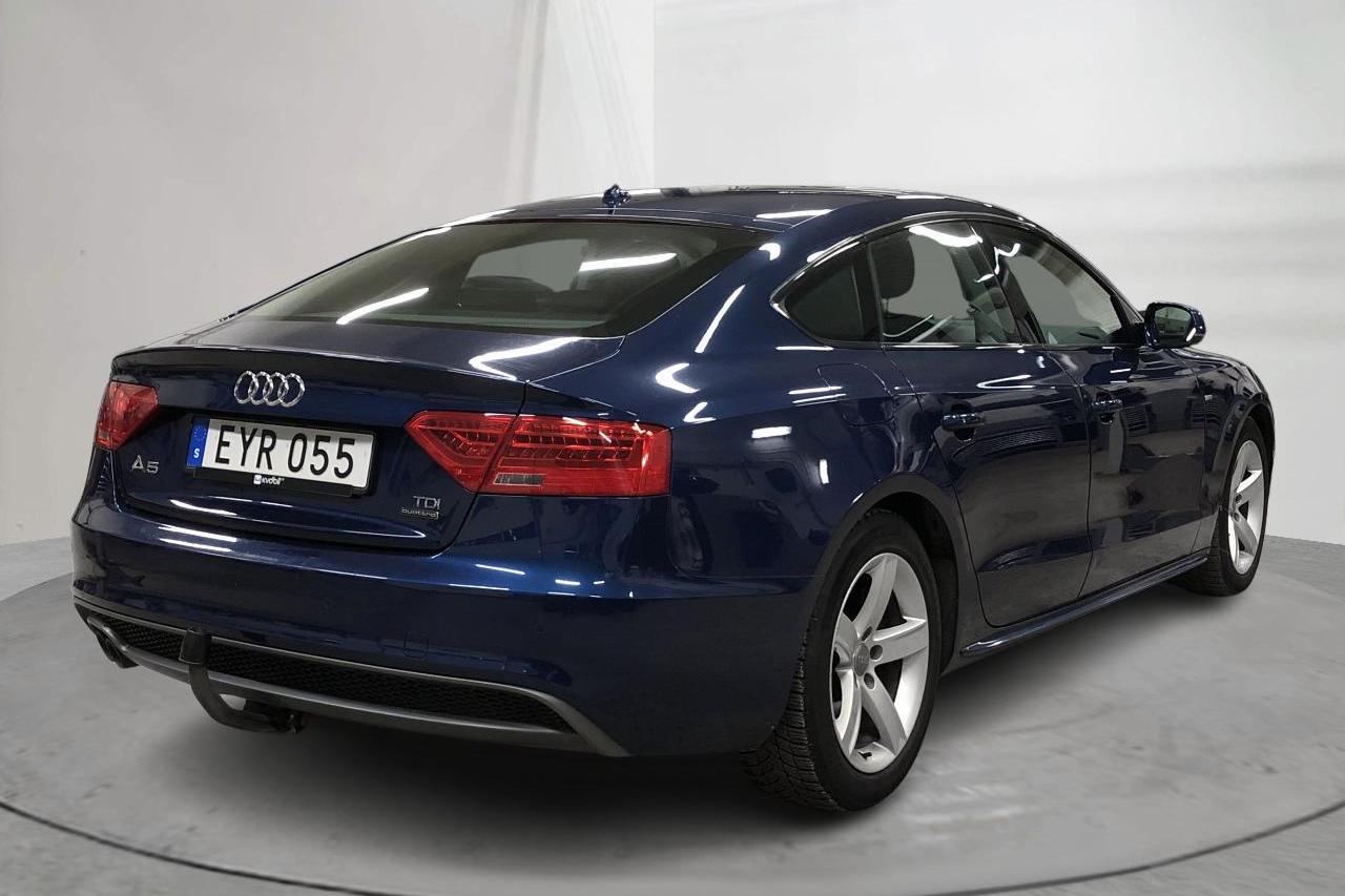 Audi A5 2.0 TDI Clean diesel Sportback quattro (190hk) - 23 977 mil - Automat - blå - 2015