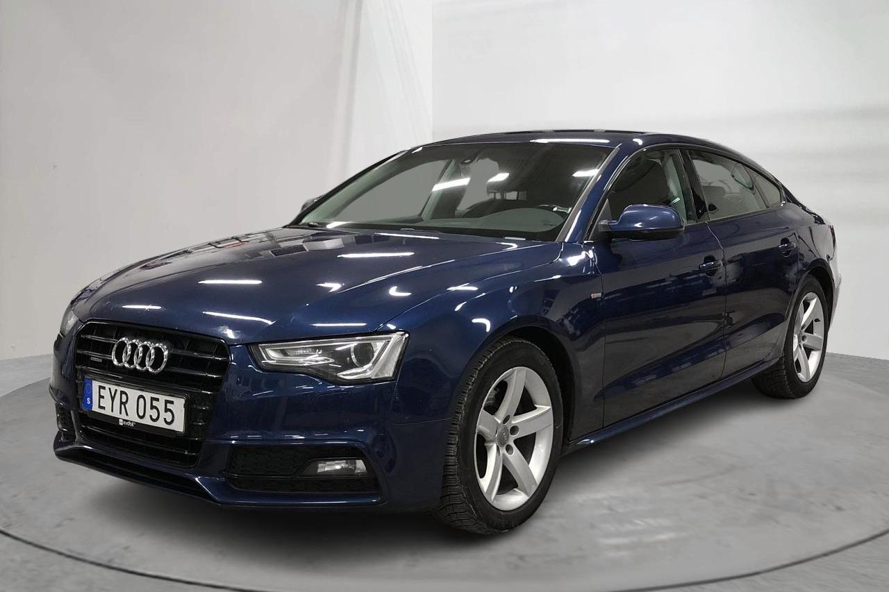 Audi A5 2.0 TDI Clean diesel Sportback quattro (190hk) - 23 977 mil - Automat - blå - 2015