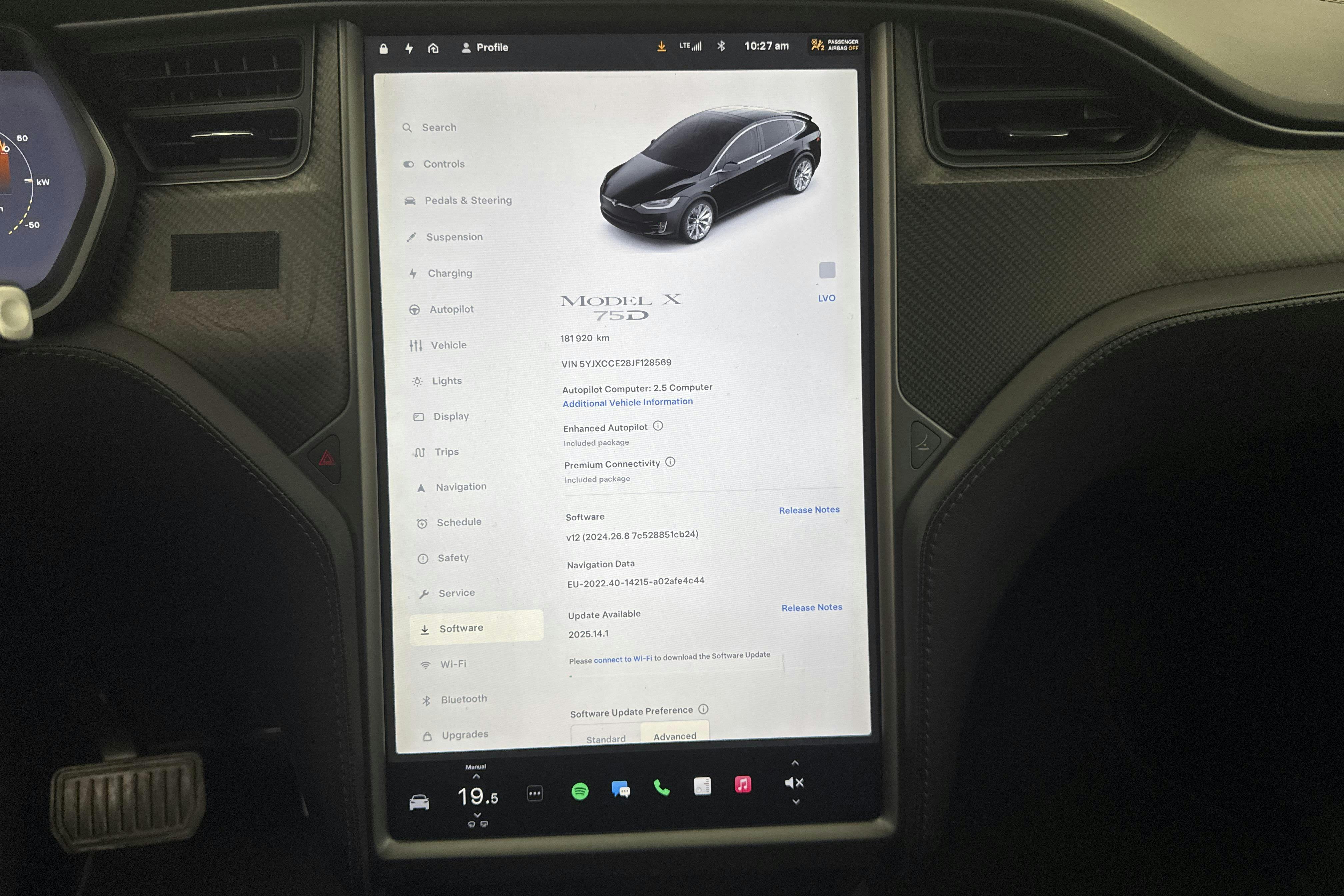 Tesla Model X 75D - 18 192 mil - Automat - svart - 2018