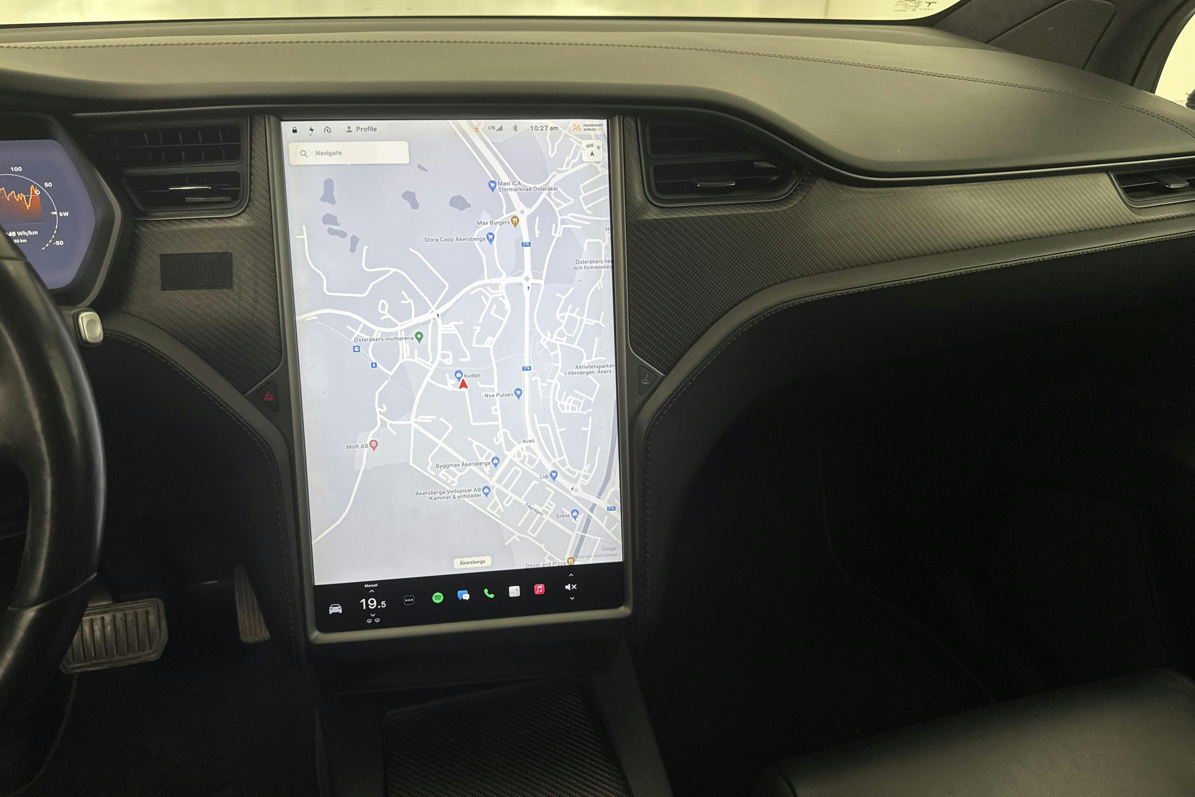 Tesla Model X 75D - 18 192 mil - Automat - svart - 2018