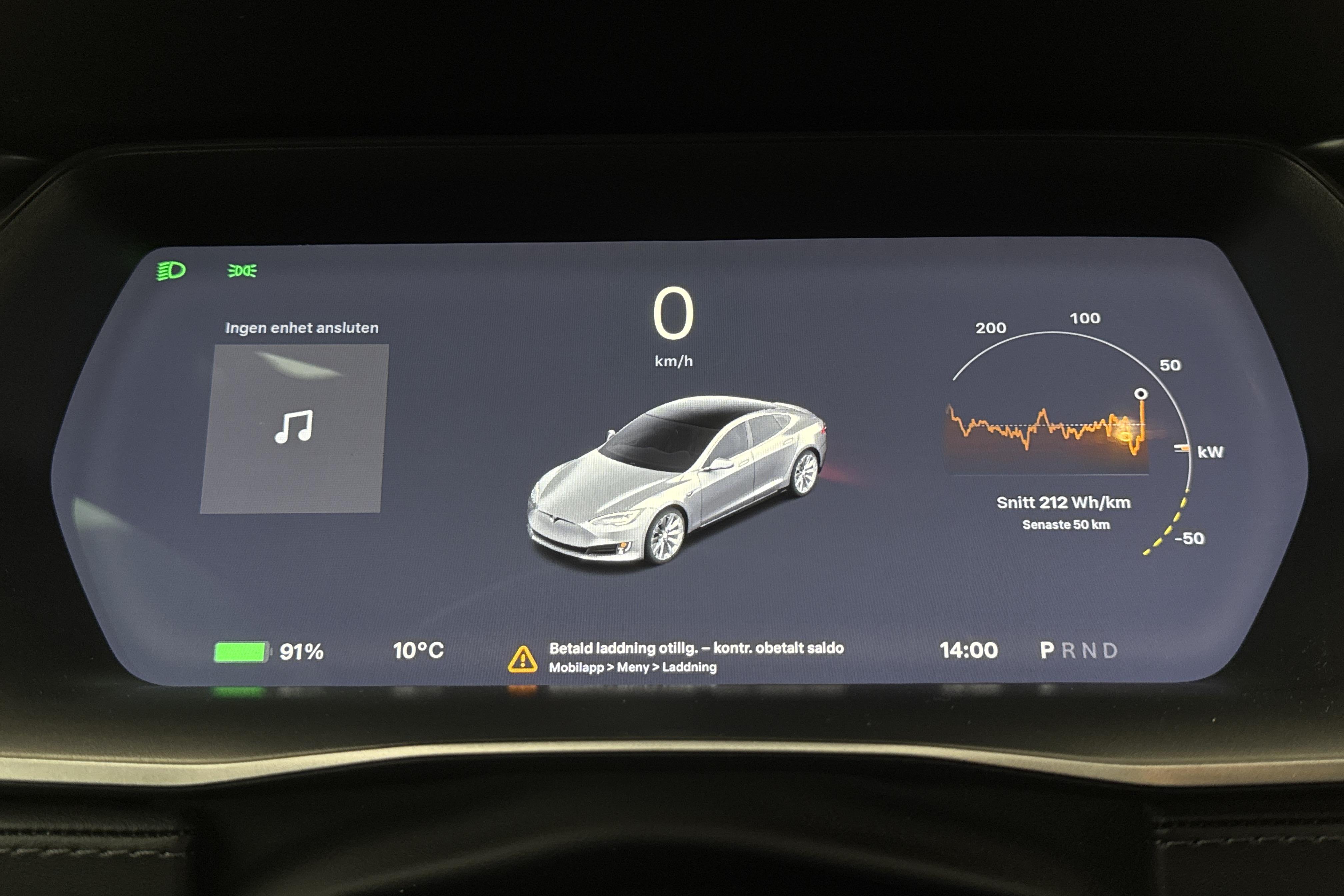 Tesla Model S 75D - 22 572 mil - Automat - grå - 2018