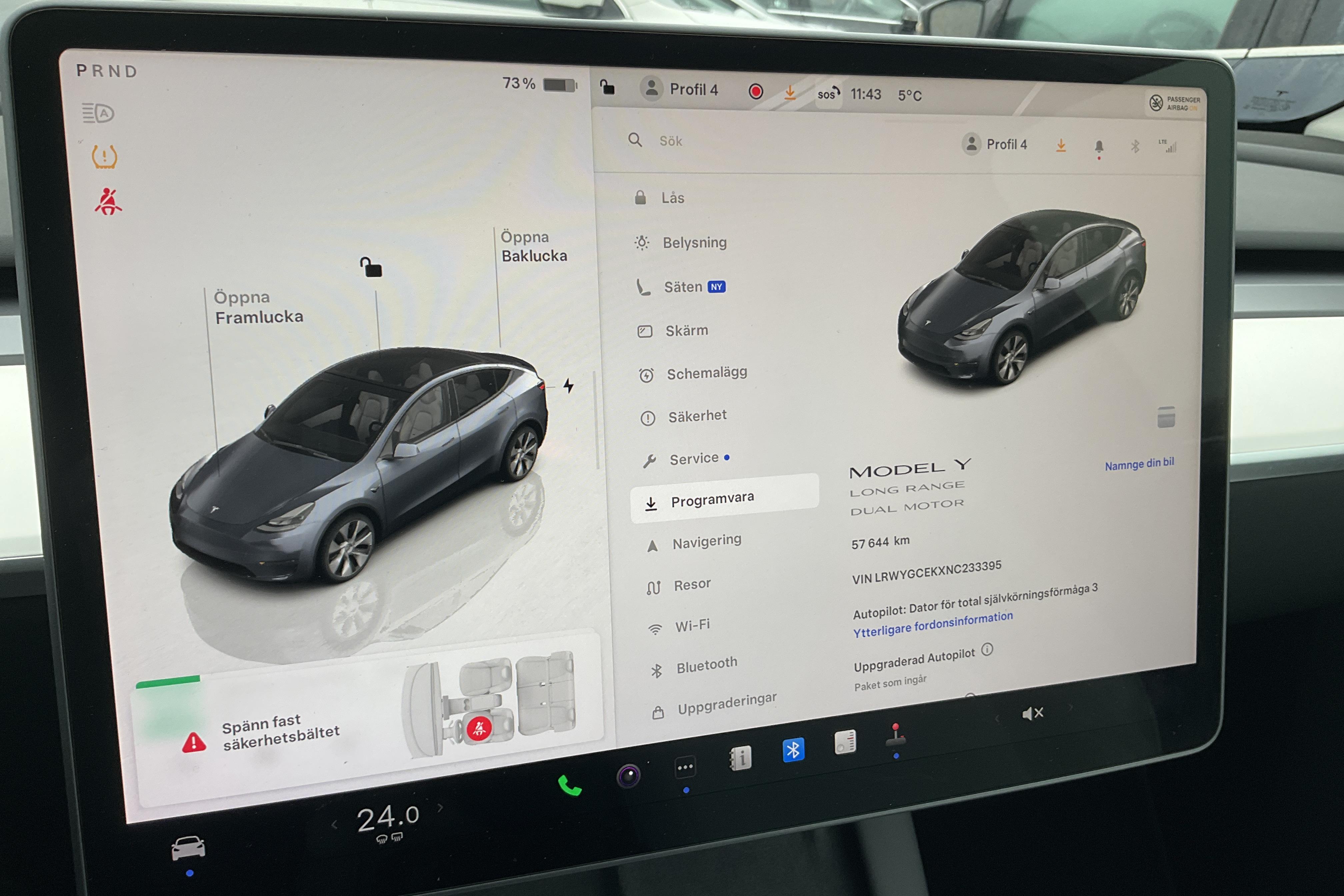 Tesla Model Y Long Range Dual Motor AWD - 5 765 mil - Automat - grå - 2022