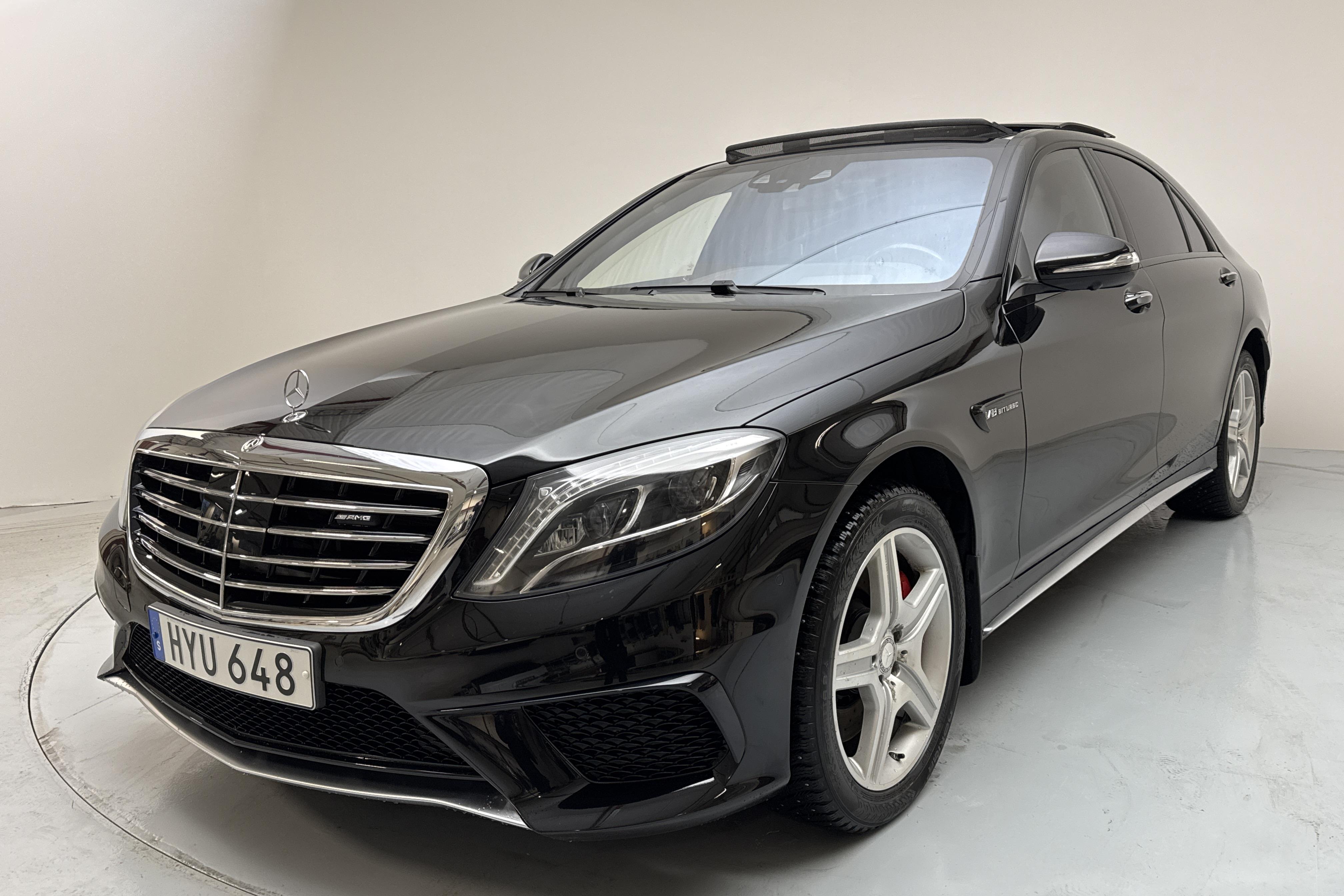 Mercedes S 63 AMG W222 4MATIC (585hk) - 16 632 mil - Automat - svart - 2016