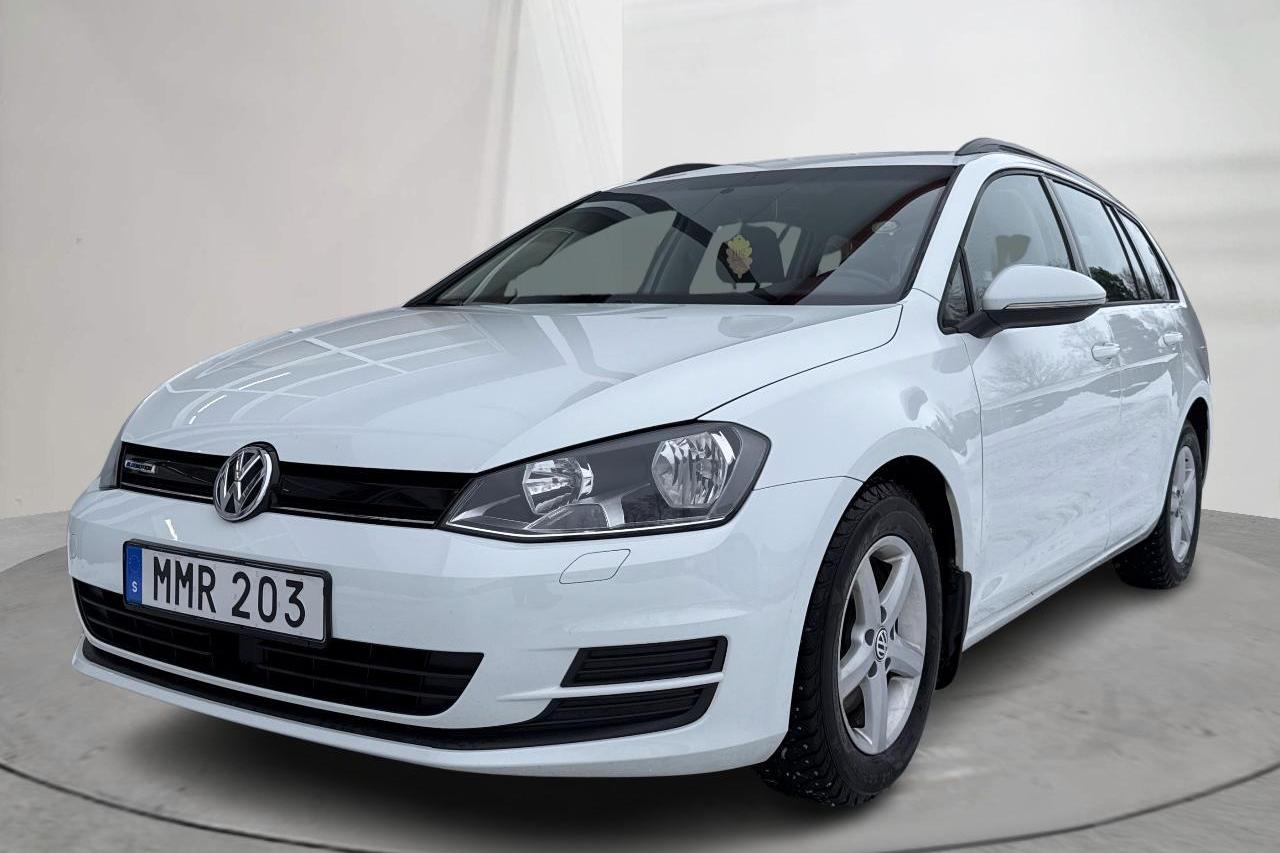 VW Golf VII 1.4 TGI BlueMotion Sportscombi (110hk) - 8 307 mil - Automat - vit - 2015