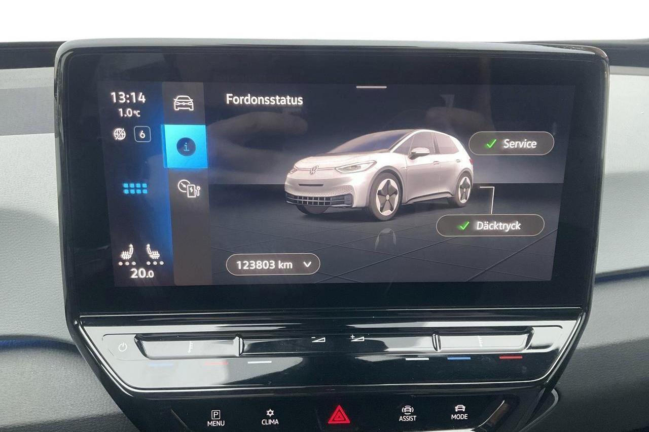 VW ID.3 58kWh (204hk) - 12 380 mil - Automat - vit - 2021