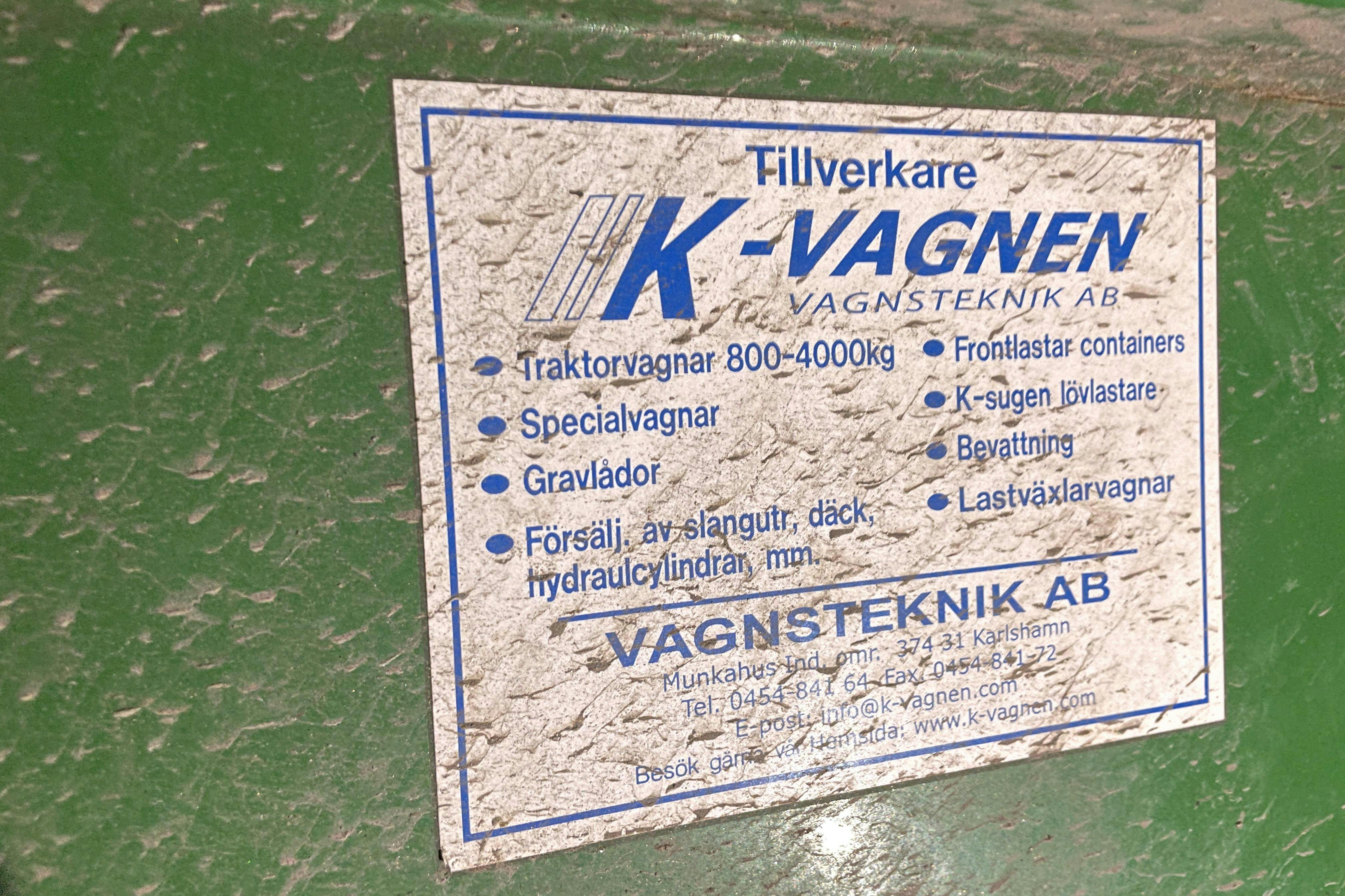 K-Vagnen Släp - 0 km - 2012