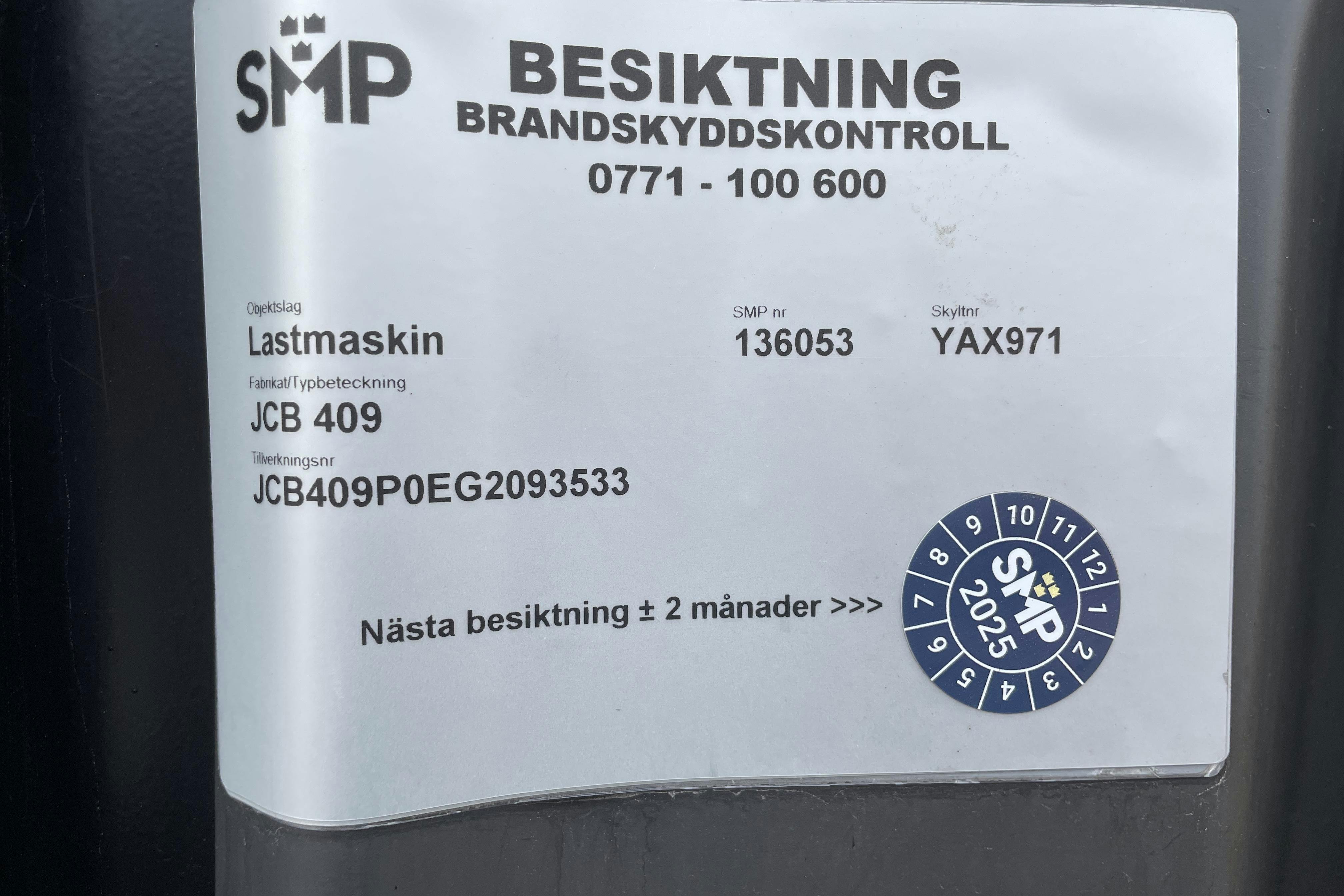 JCB 409 inkl redskap -  - Automat - 2016