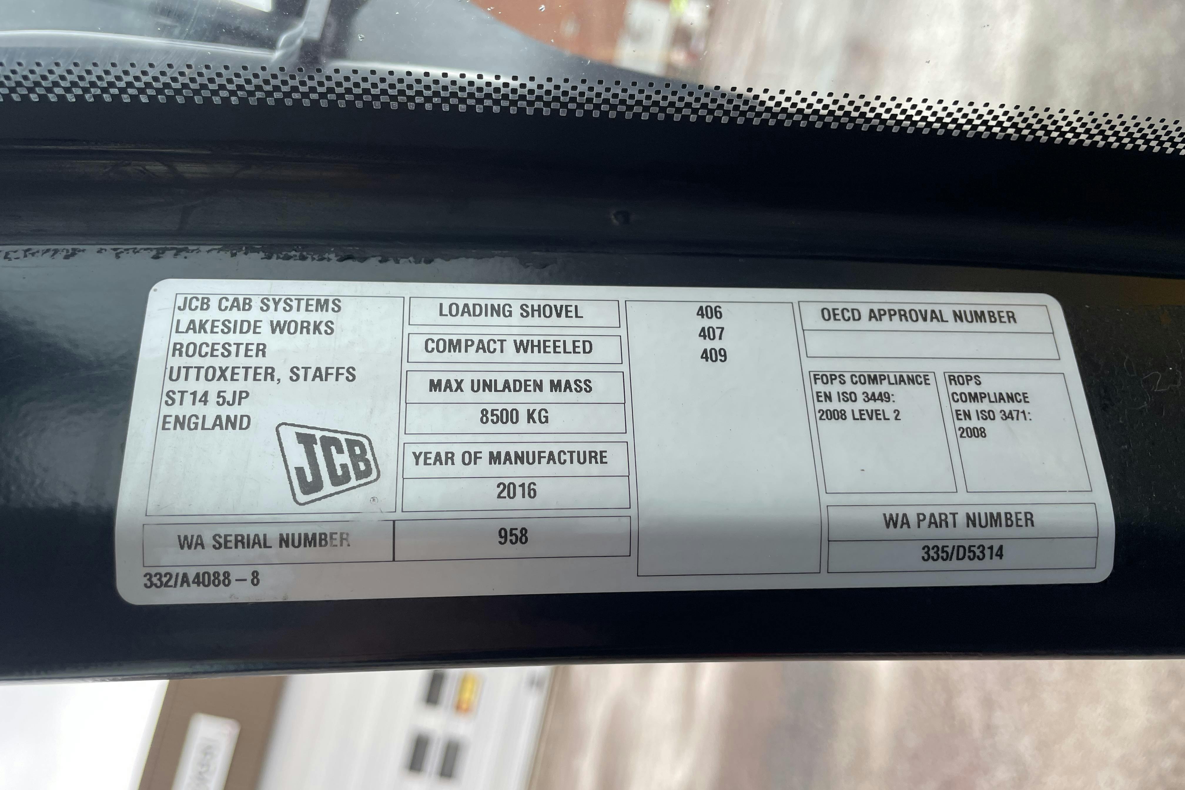 JCB 409 inkl redskap -  - Automat - 2016
