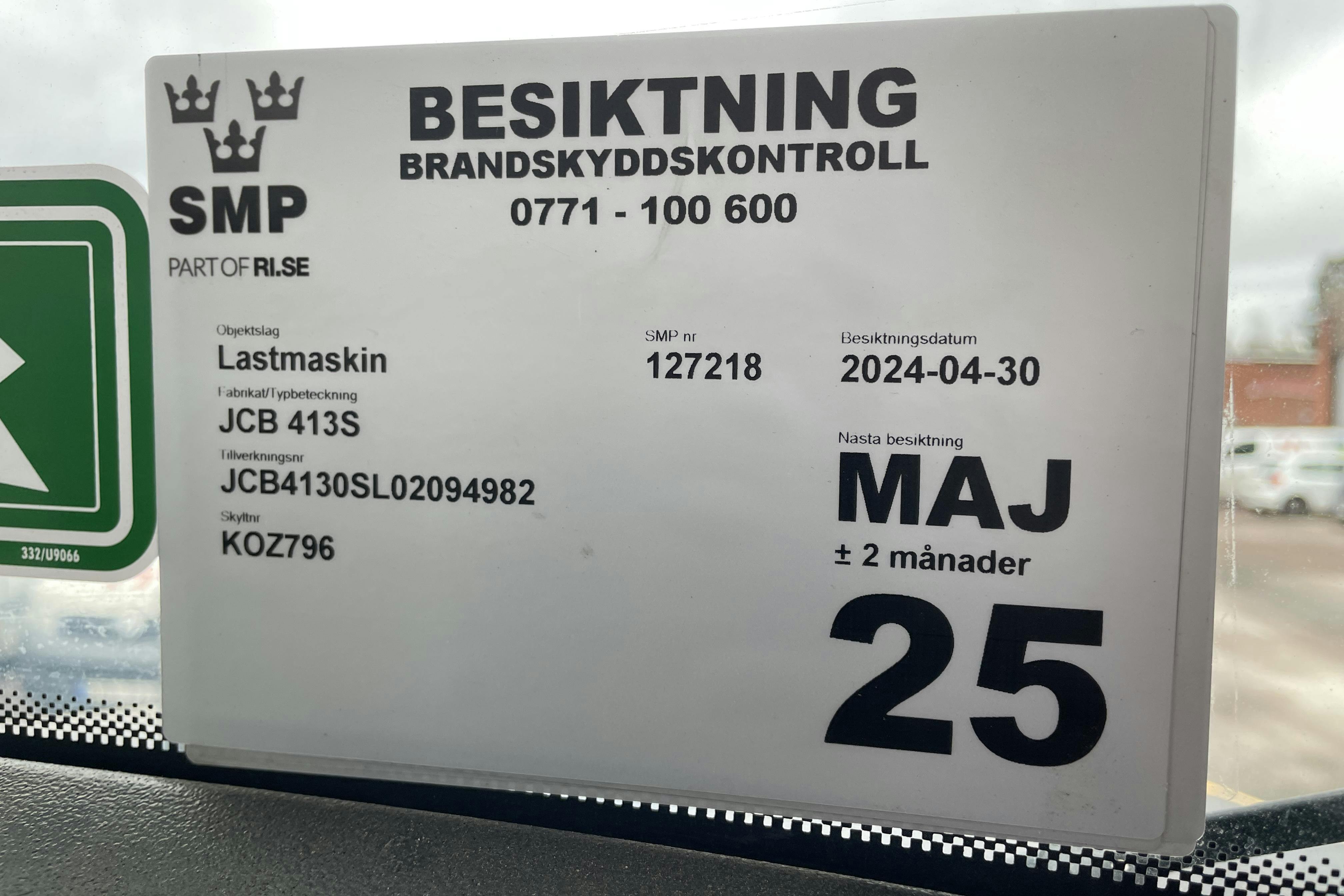 JCB 413S inkl redskap -  - Automat - 2014