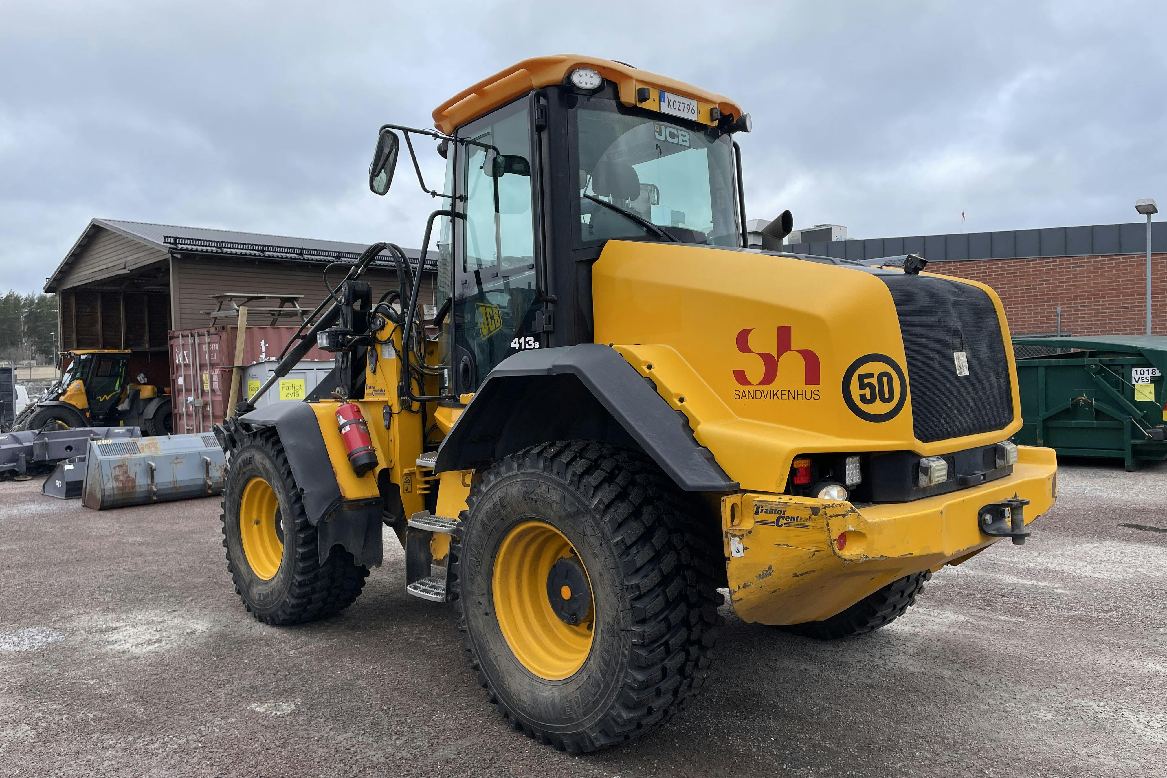 JCB 413S inkl redskap -  - Automat - 2014