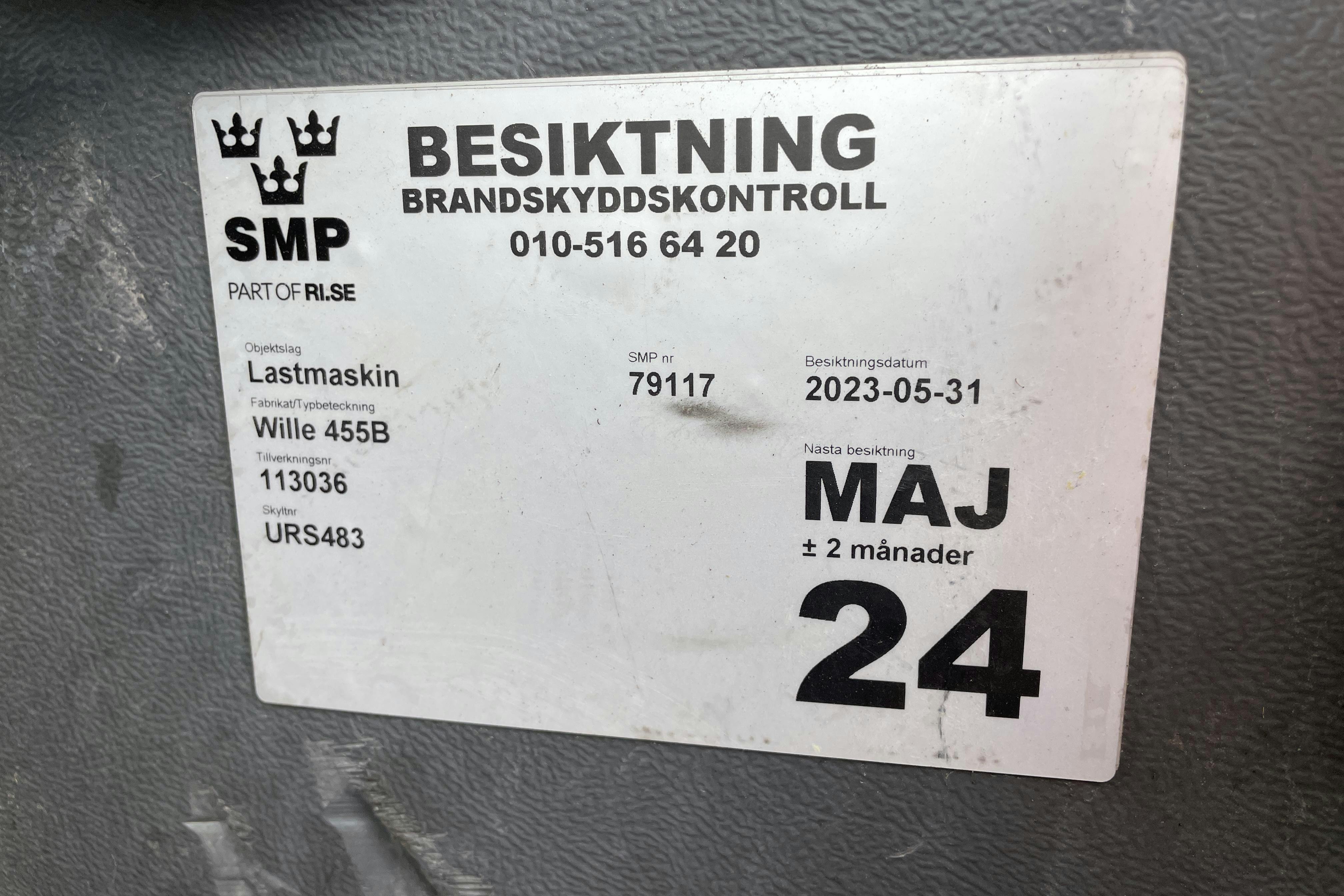 Wille 455B inkl redskap -  - Automat - 2004