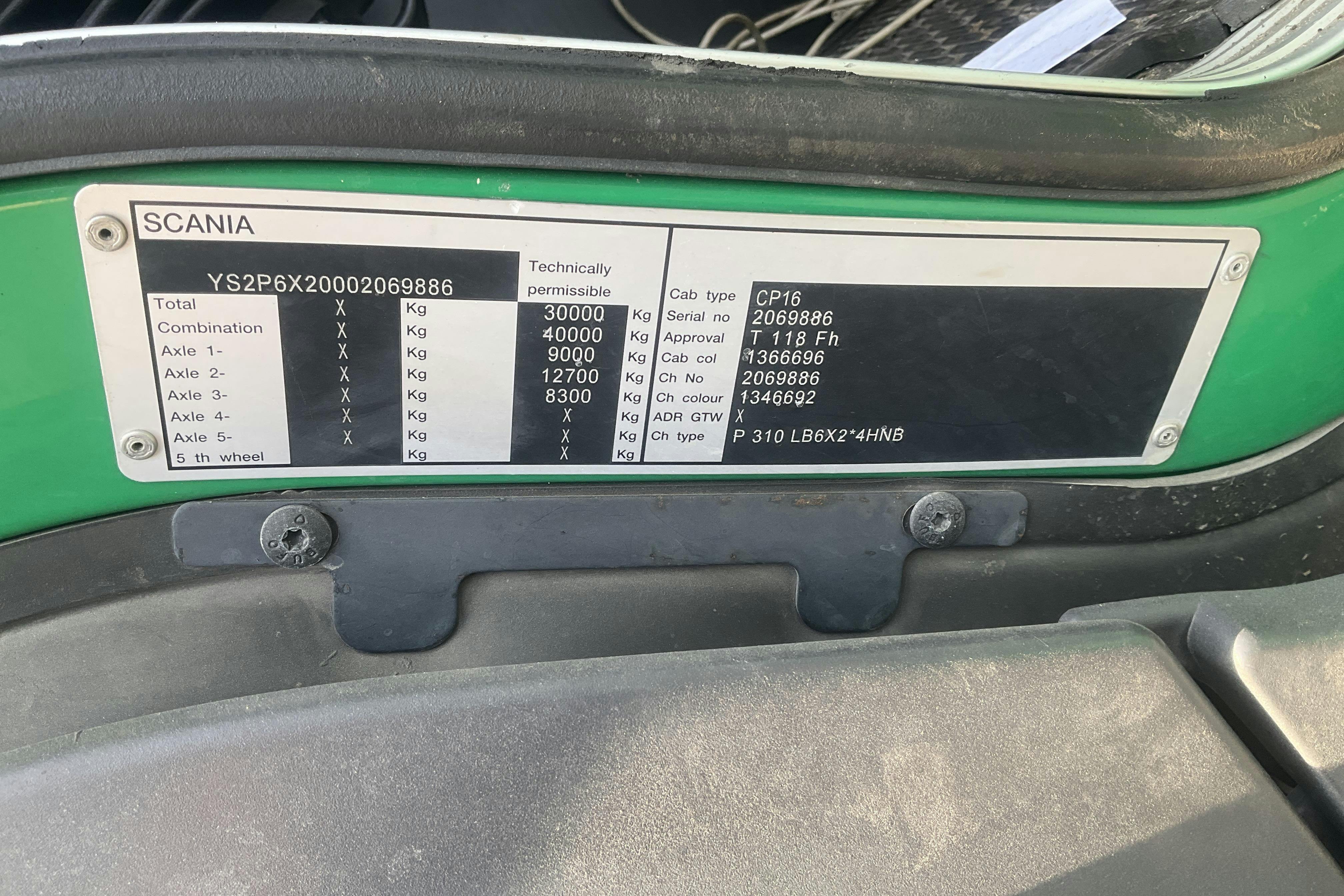 SCANIA P310 (Gasdriven) - 293 049 km - Automat - 2012