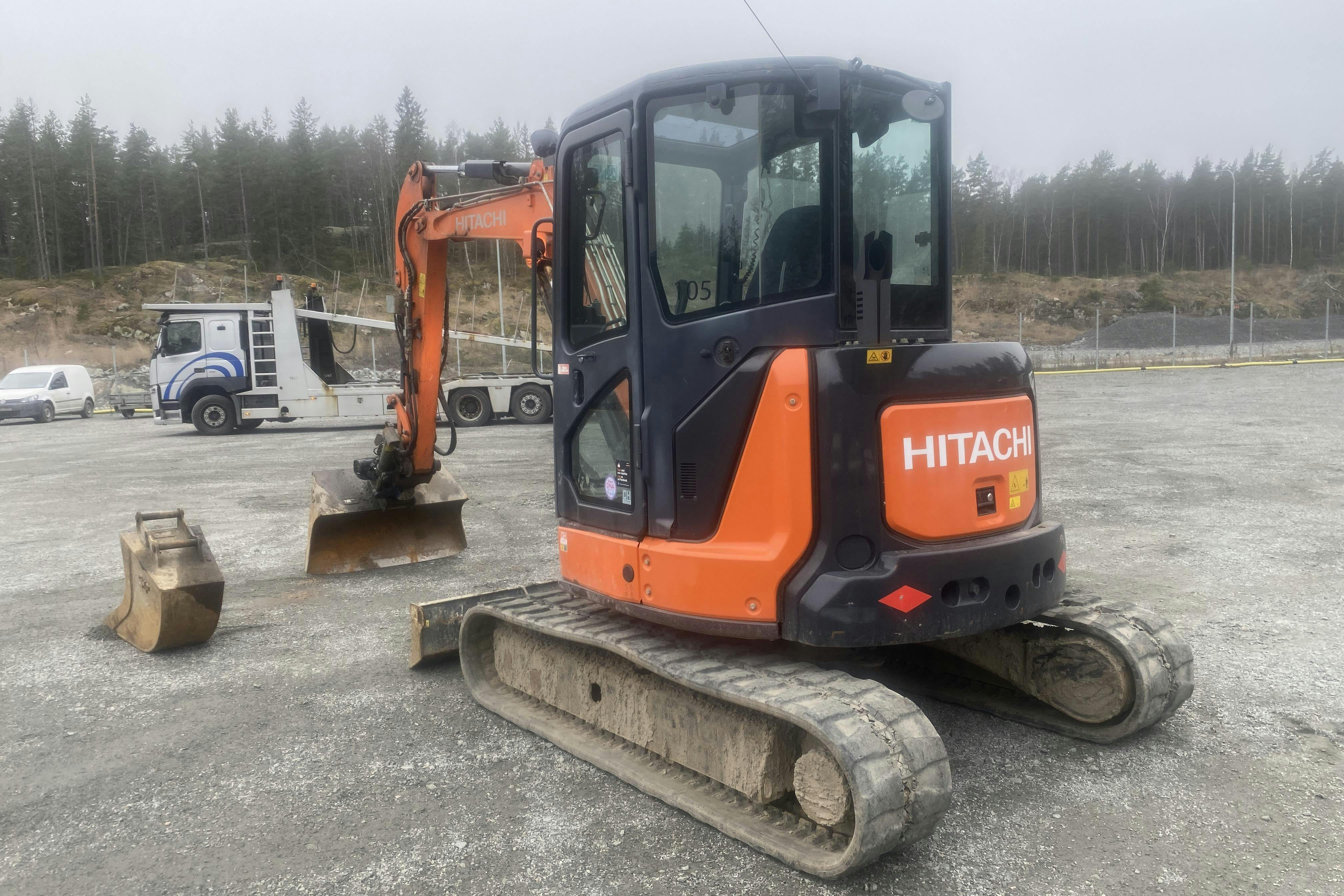 HITACHI ZX48U-5A med planeringskopa + kabelskopa -  - 2016