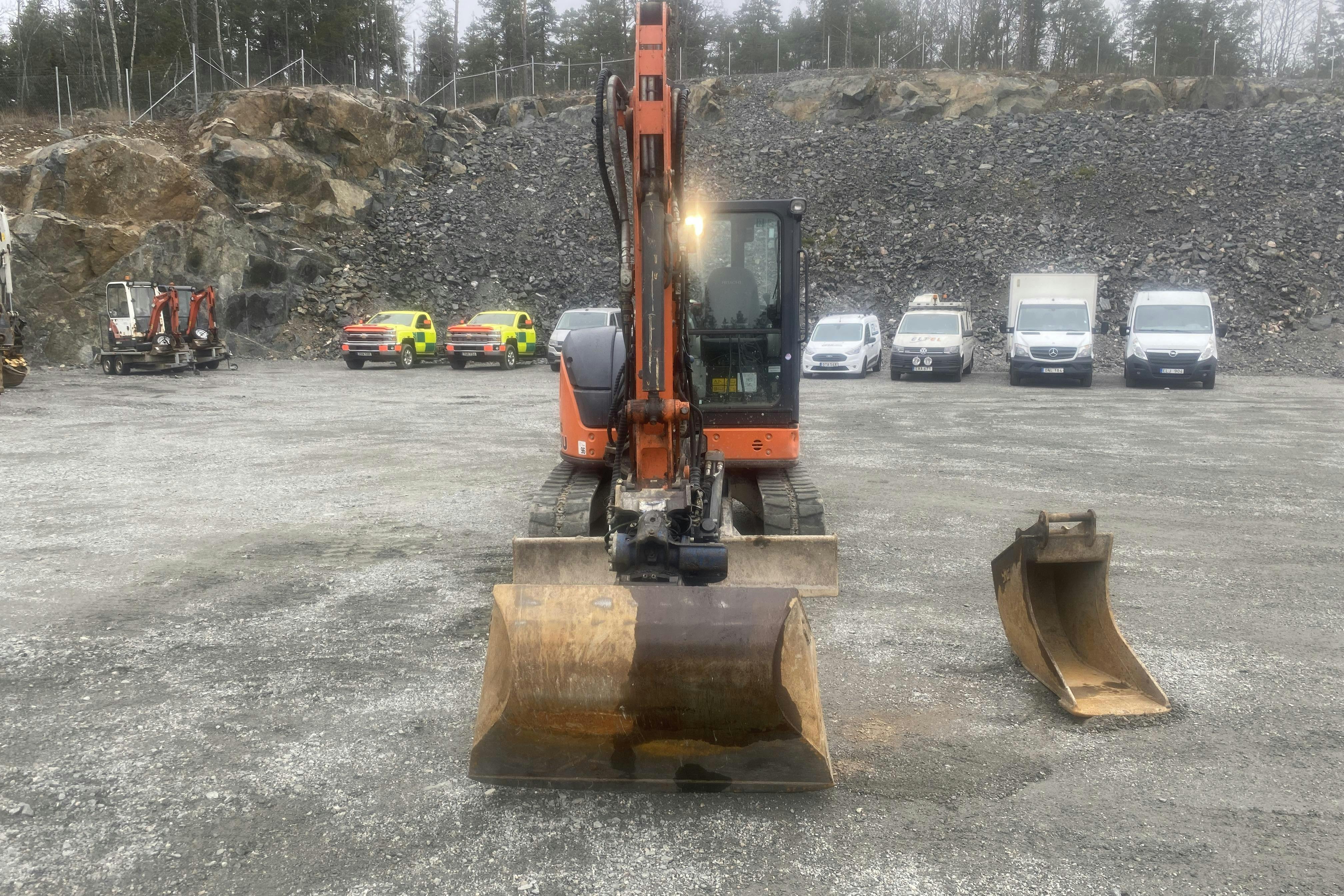 HITACHI ZX48U-5A med planeringskopa + kabelskopa -  - 2016