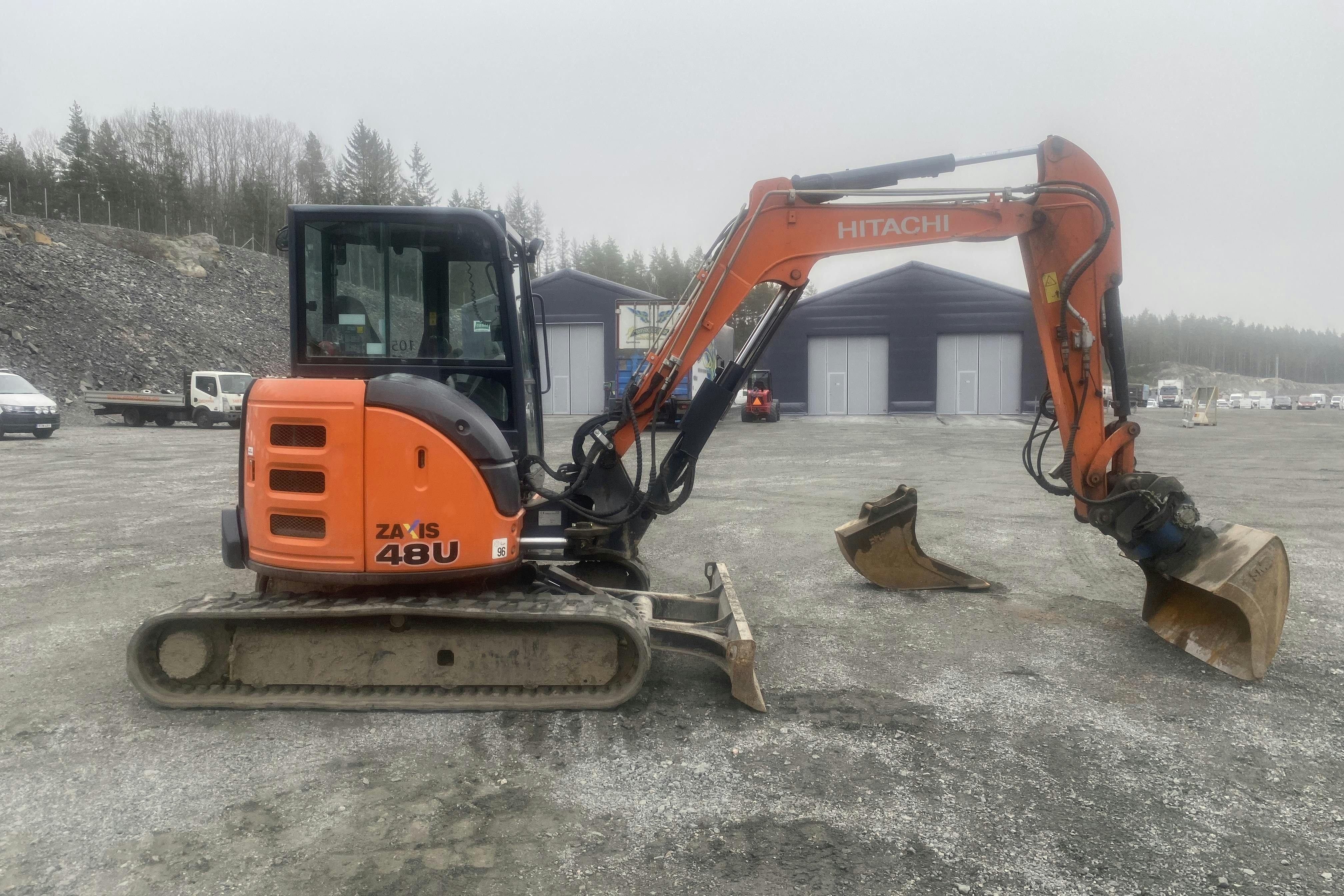 HITACHI ZX48U-5A med planeringskopa + kabelskopa -  - 2016