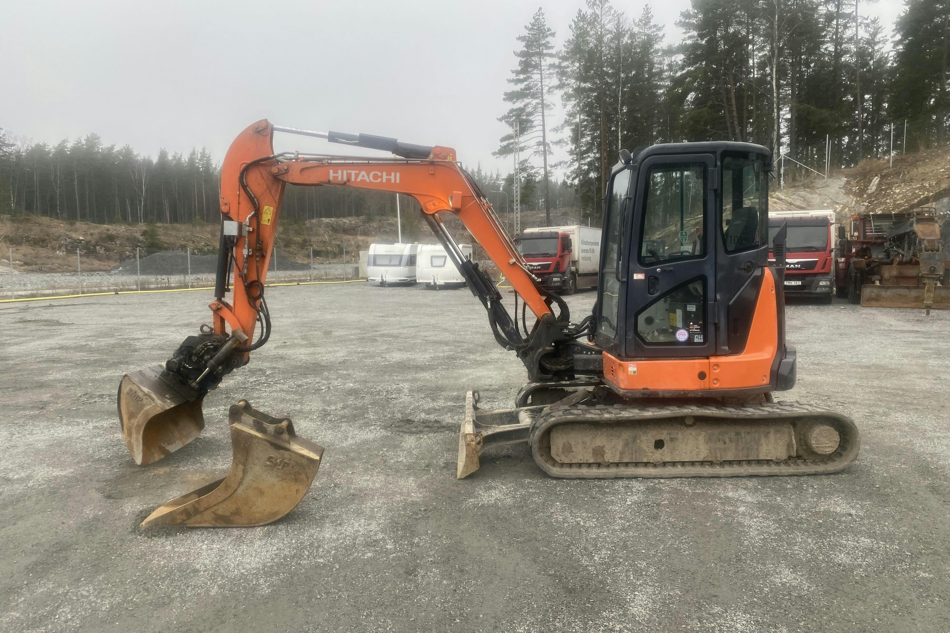 HITACHI ZX48U-5A med planeringskopa + kabelskopa -  - 2016