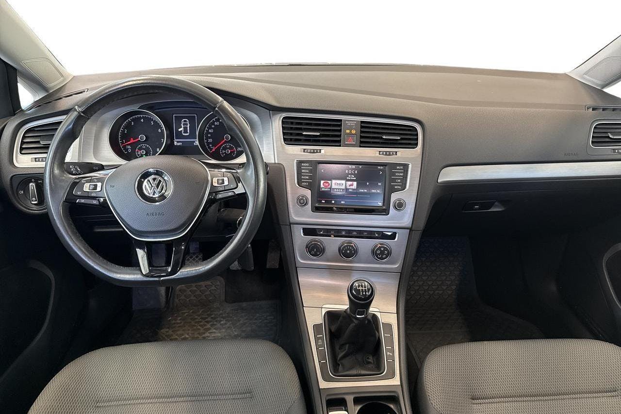 VW Golf VII 1.4 TGI 5dr (110hk) - 91 320 km - Manual - white - 2016