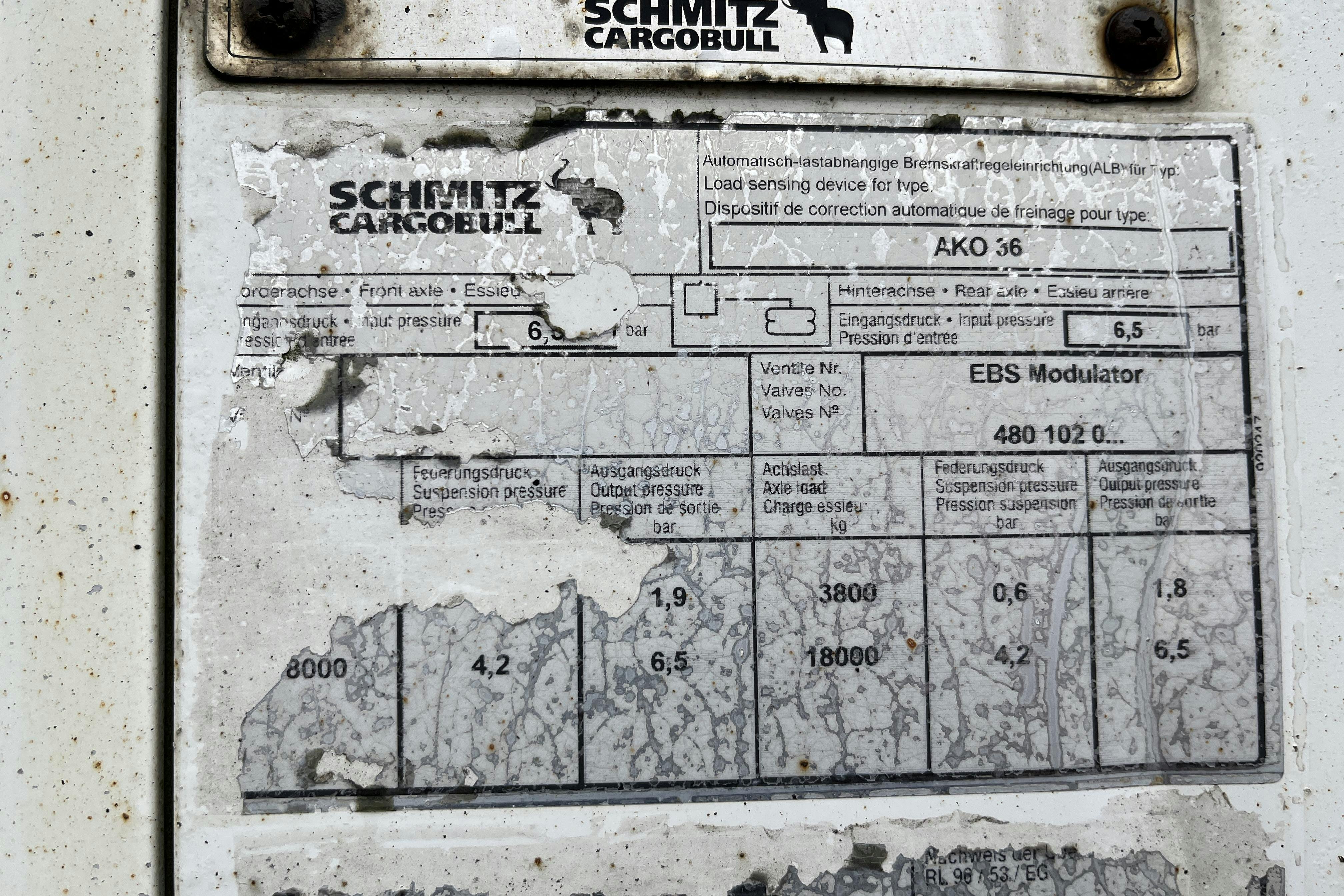 SCHMITZ K0 36P310L - 0 km - 2009