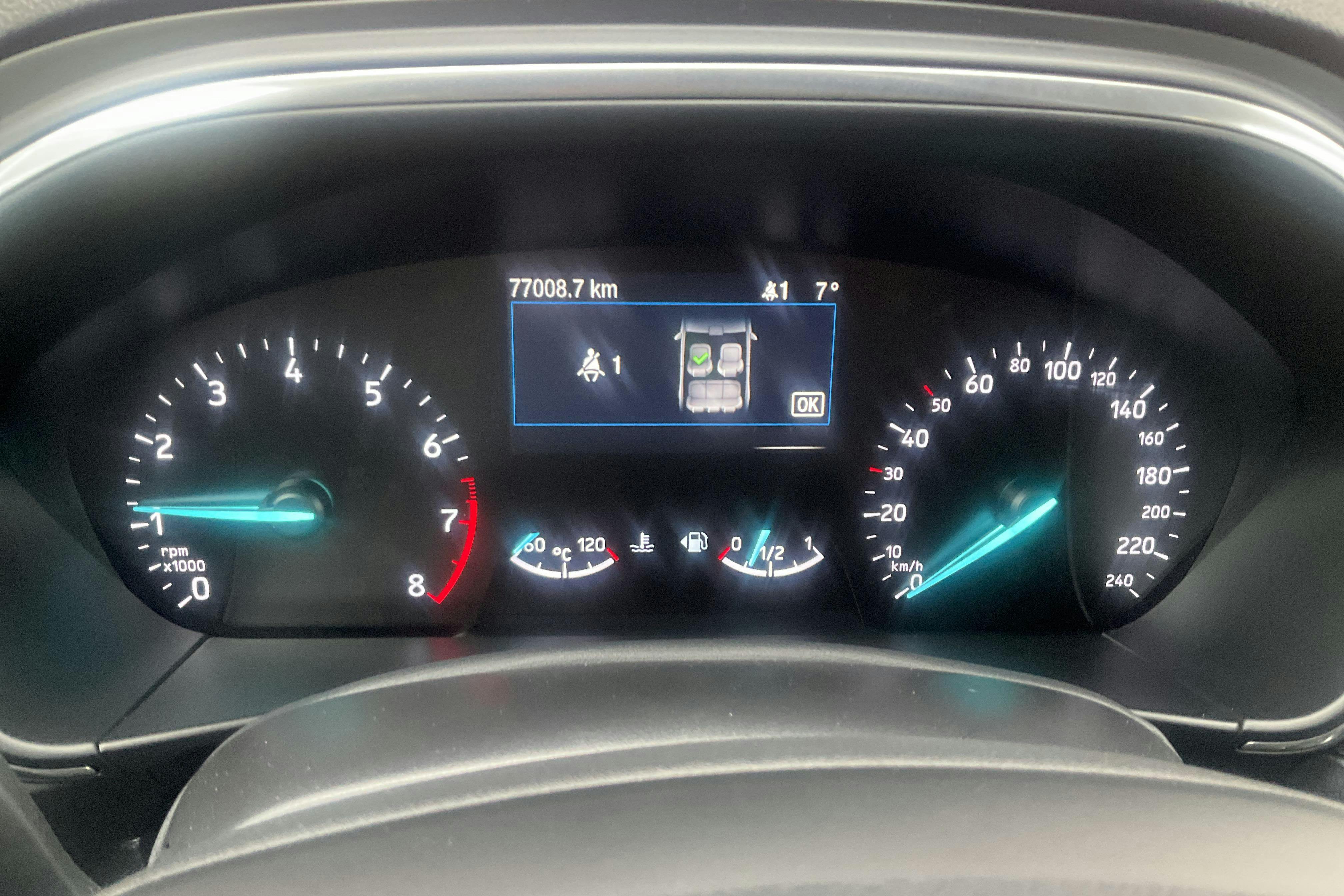 Ford Focus 1.0T EcoBoost 5dr (125hk) - 7 701 mil - Manuell - grå - 2018