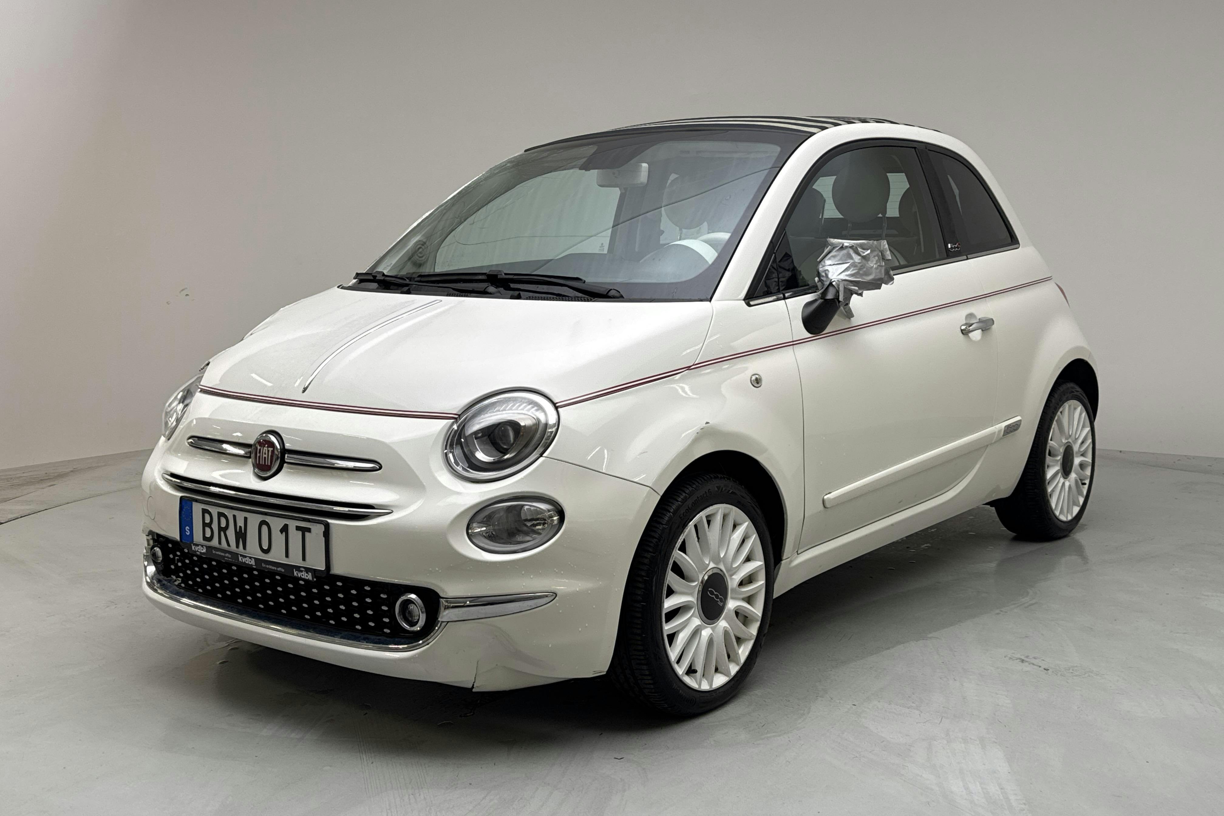 Fiat 500 BSG (70hk) - 3 755 mil - Manuell - vit - 2021