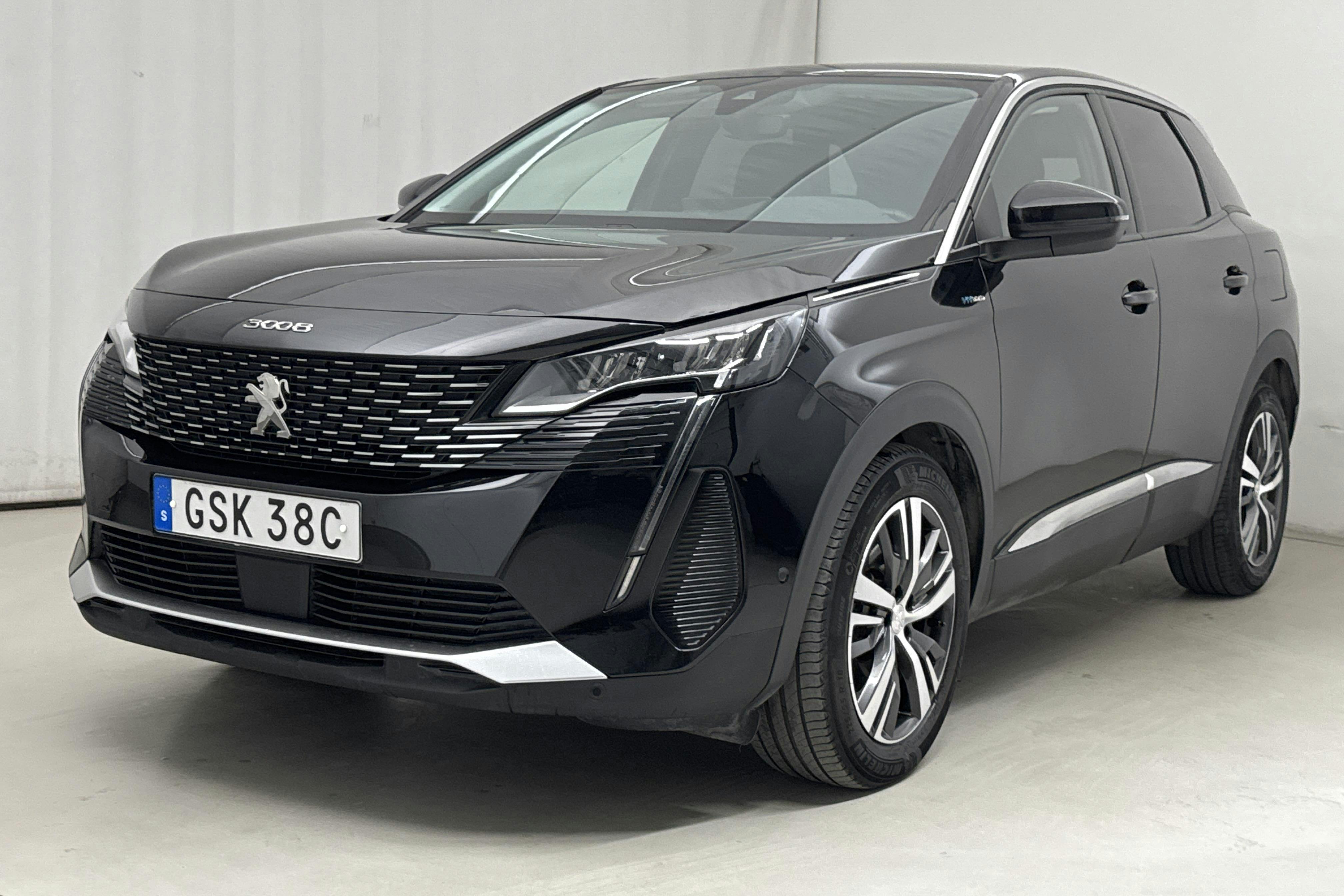 Peugeot 3008 1.6 Plug-in Hybrid (225hk) - 59 590 km - Automatic - black - 2021